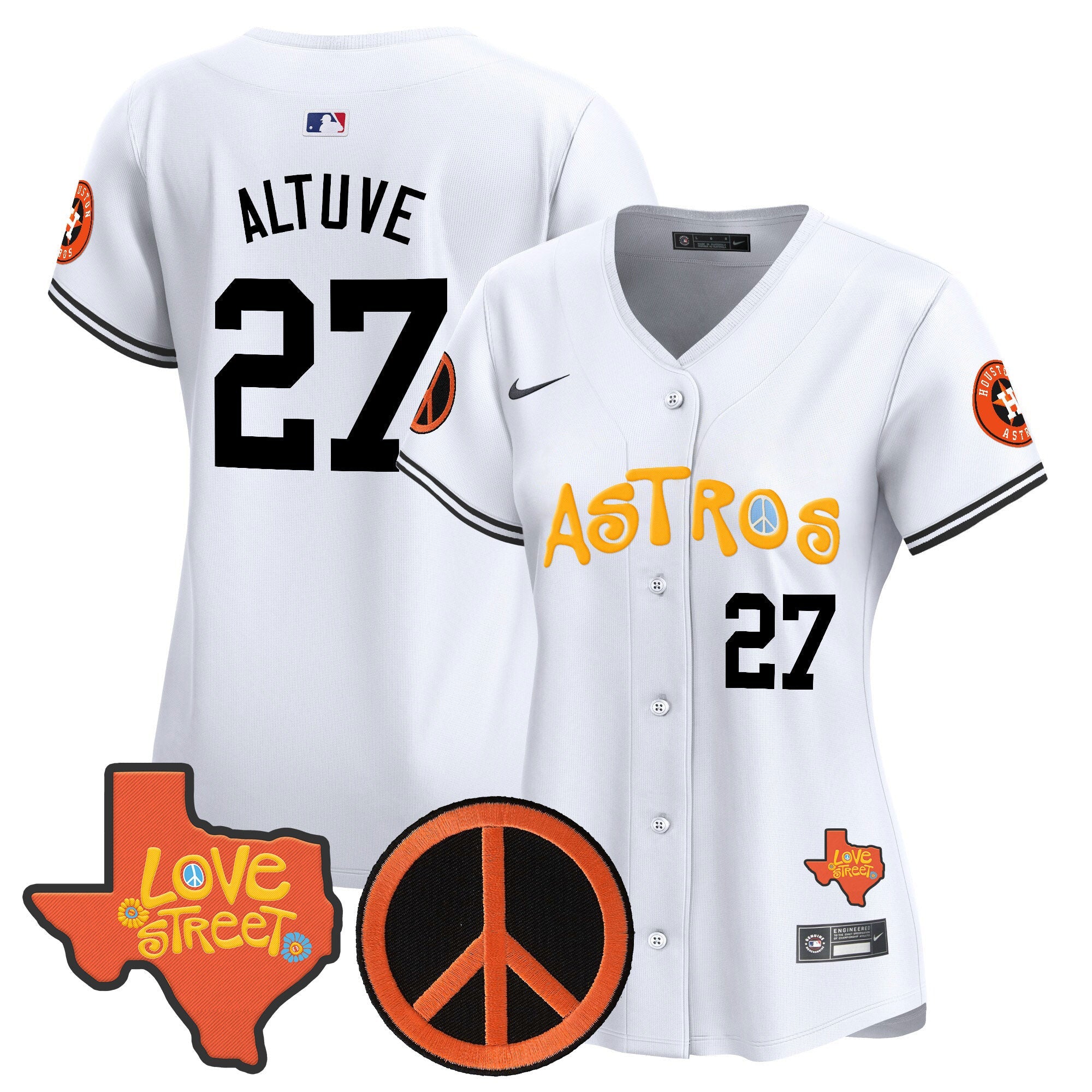 Women’s Love Street & Peace Sign Patch Vapor Premier Limited Jersey