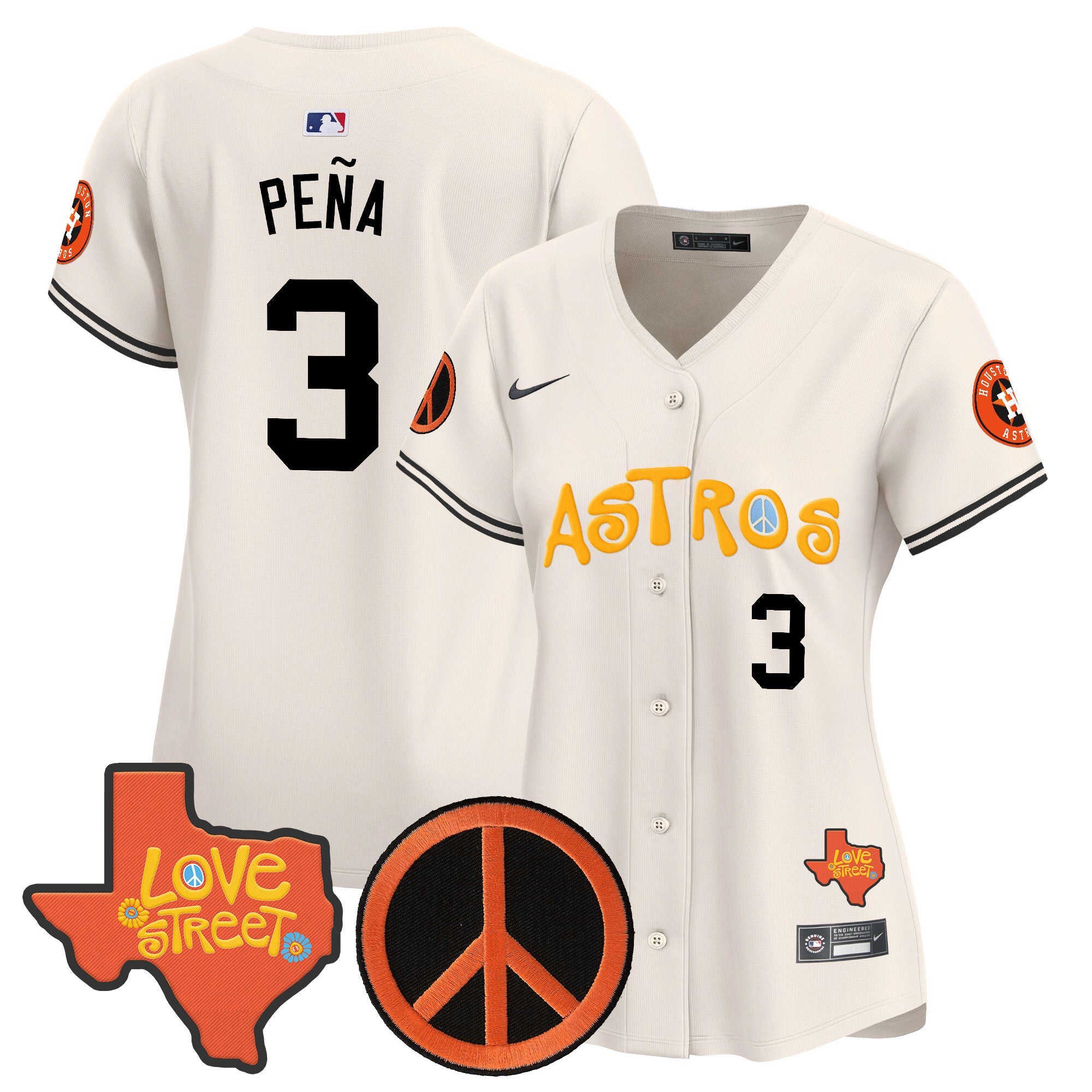 Women’s Love Street & Peace Sign Patch Vapor Premier Limited Jersey