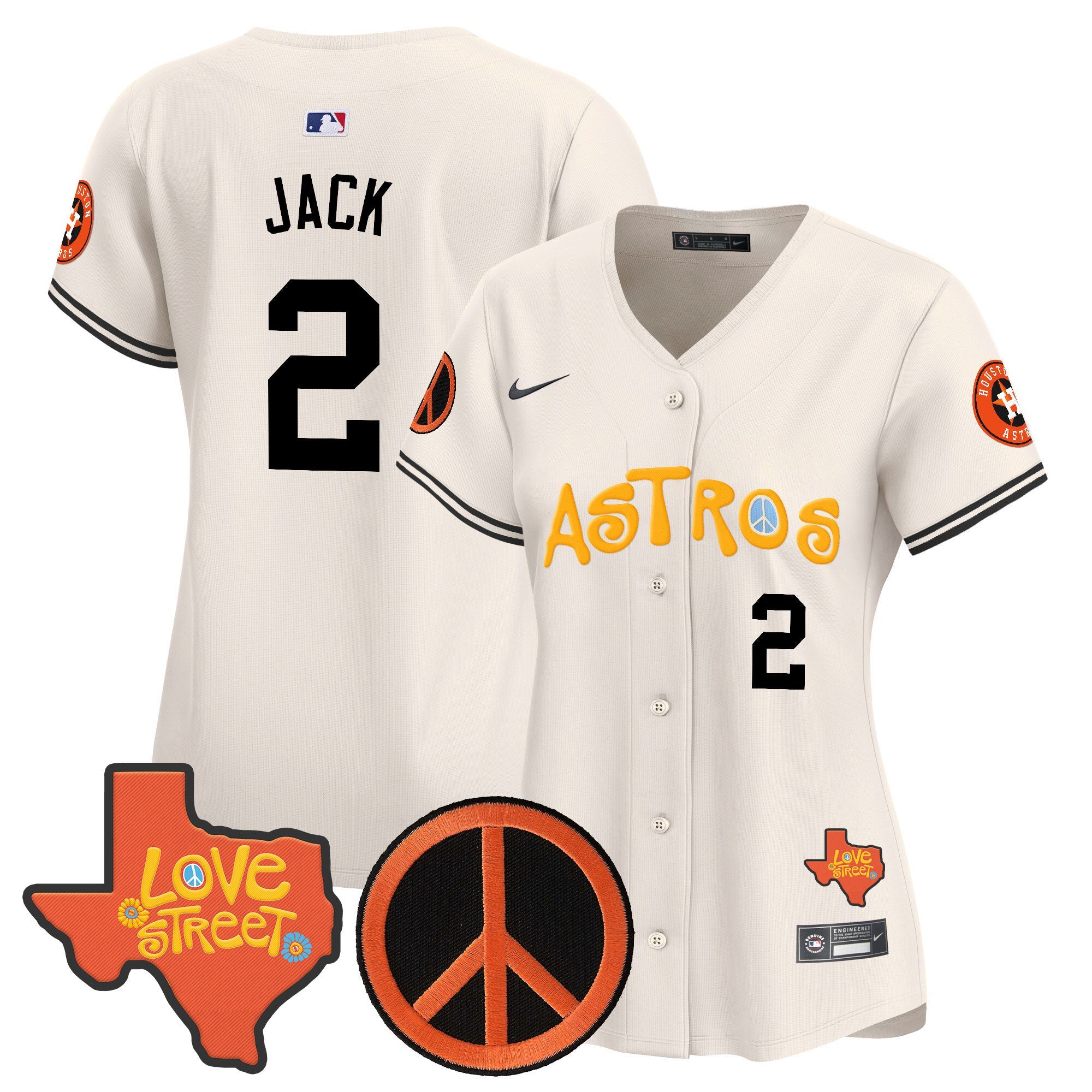 Women’s Love Street & Peace Sign Patch Vapor Premier Limited Jersey