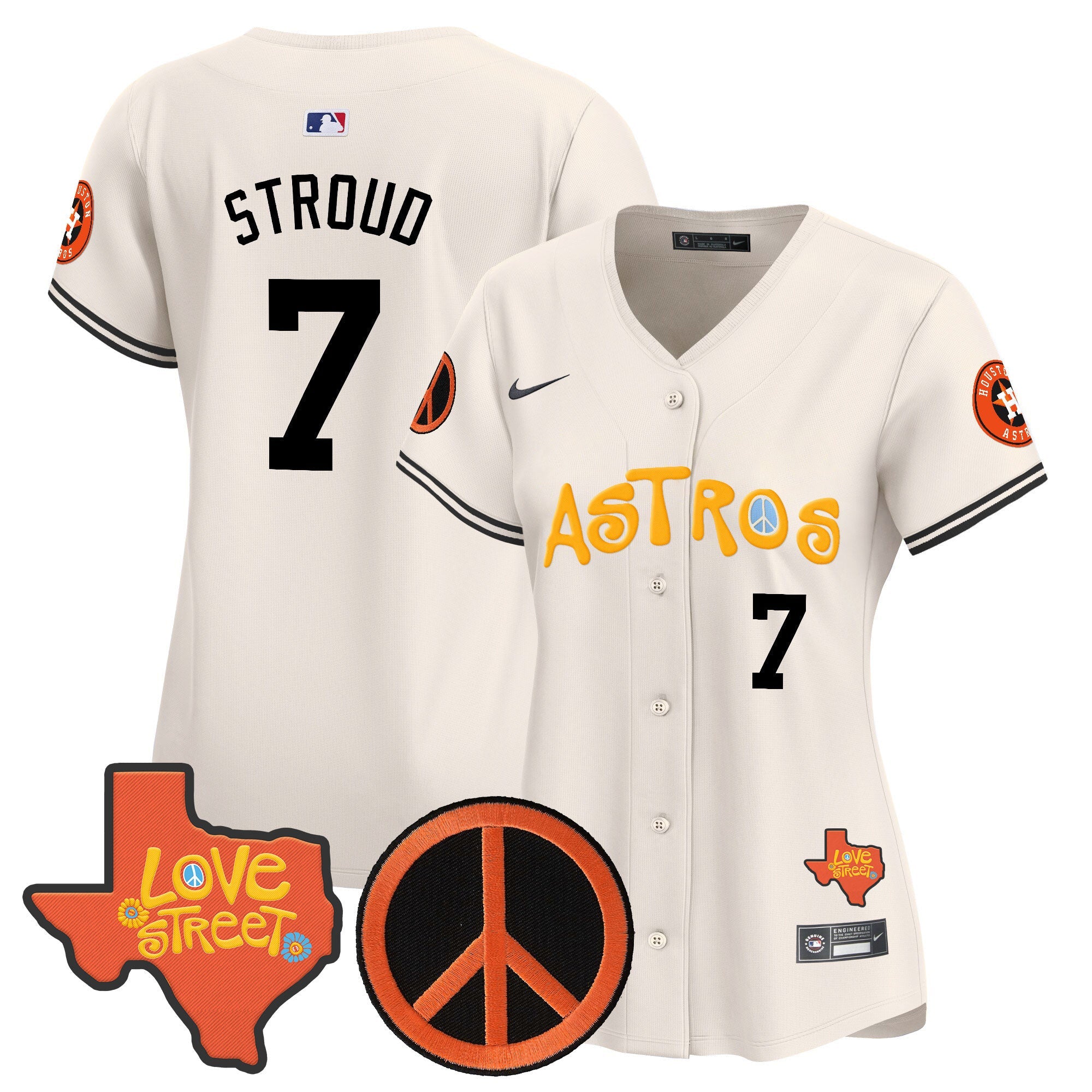 Women’s Love Street & Peace Sign Patch Vapor Premier Limited Jersey