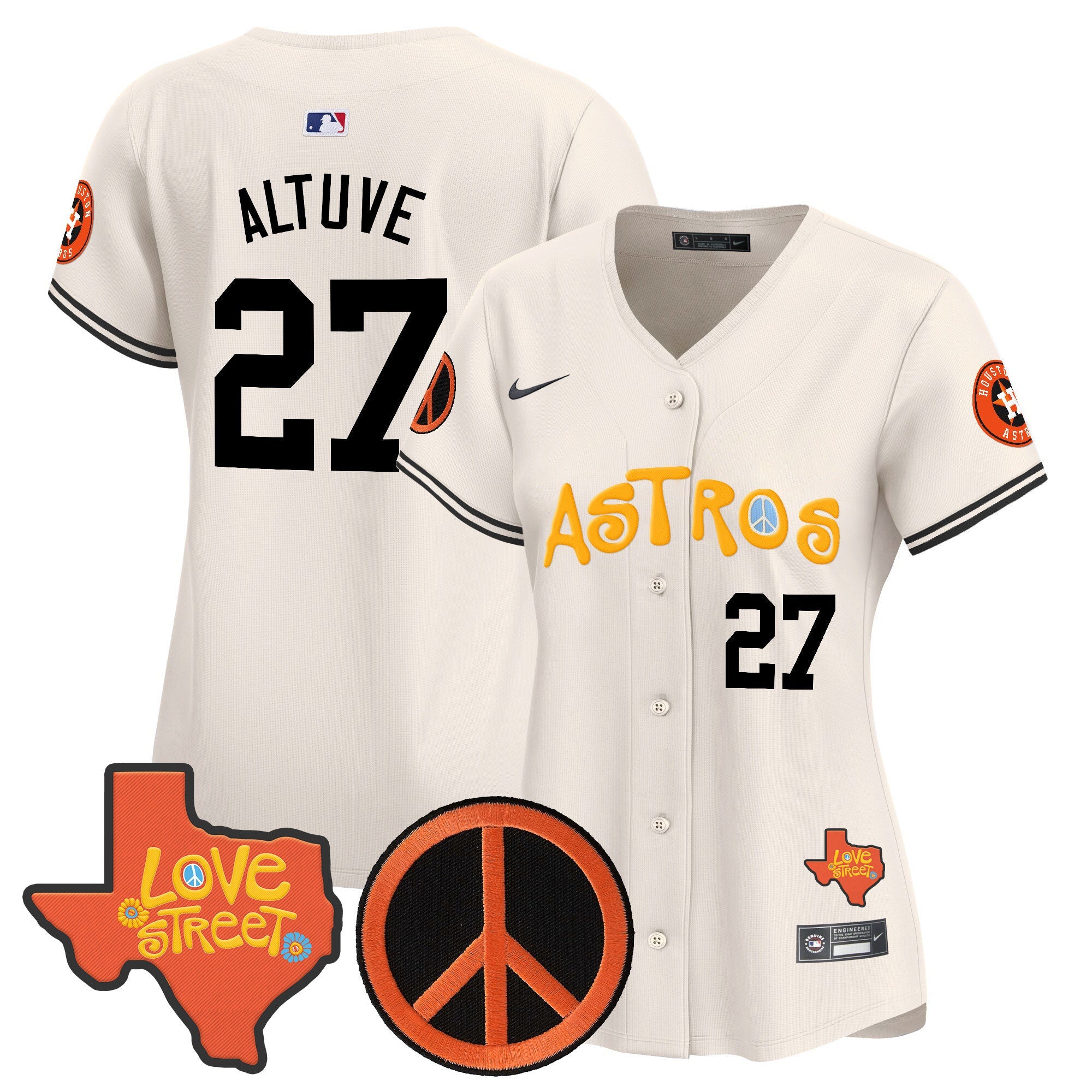 Women’s Love Street & Peace Sign Patch Vapor Premier Limited Jersey