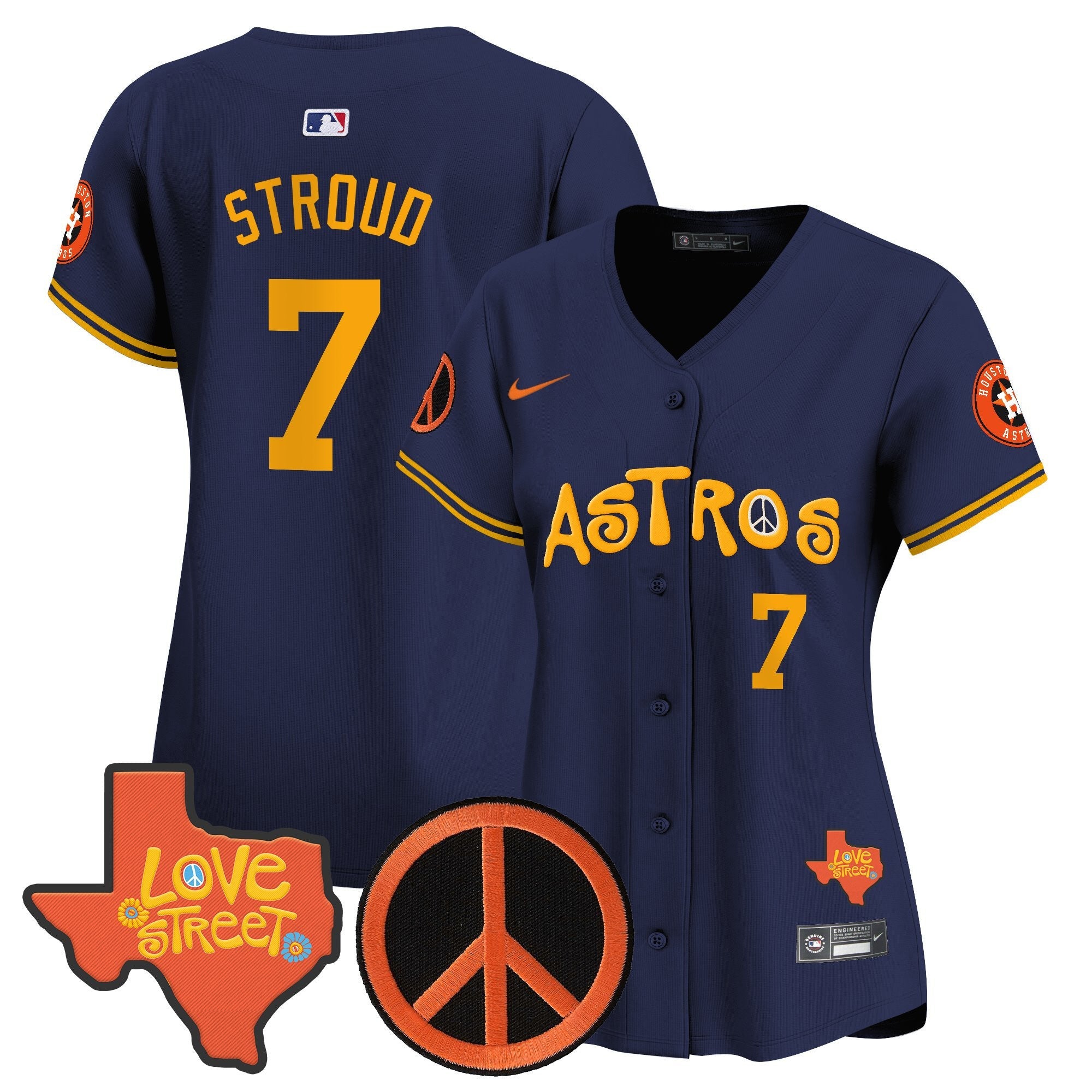 Women’s Love Street & Peace Sign Patch Vapor Premier Limited Jersey