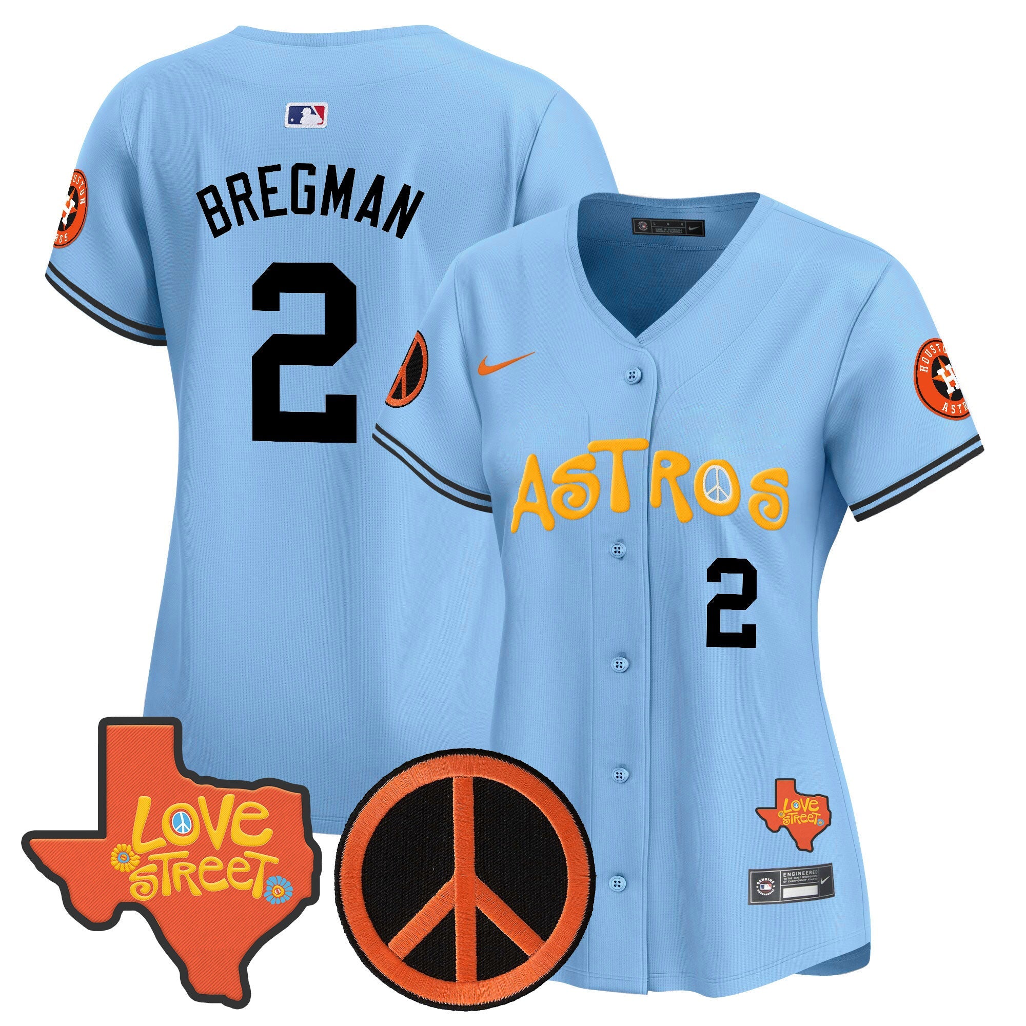 Women’s Love Street & Peace Sign Patch Vapor Premier Limited Jersey