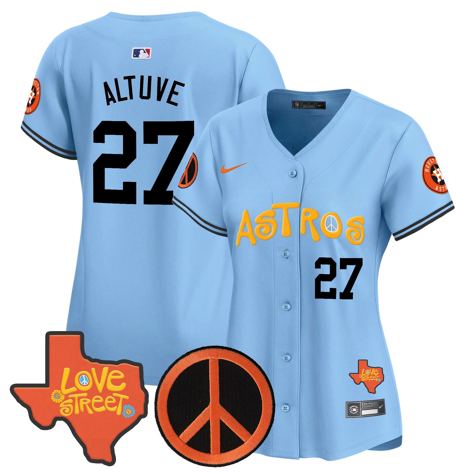 Women’s Love Street & Peace Sign Patch Vapor Premier Limited Jersey