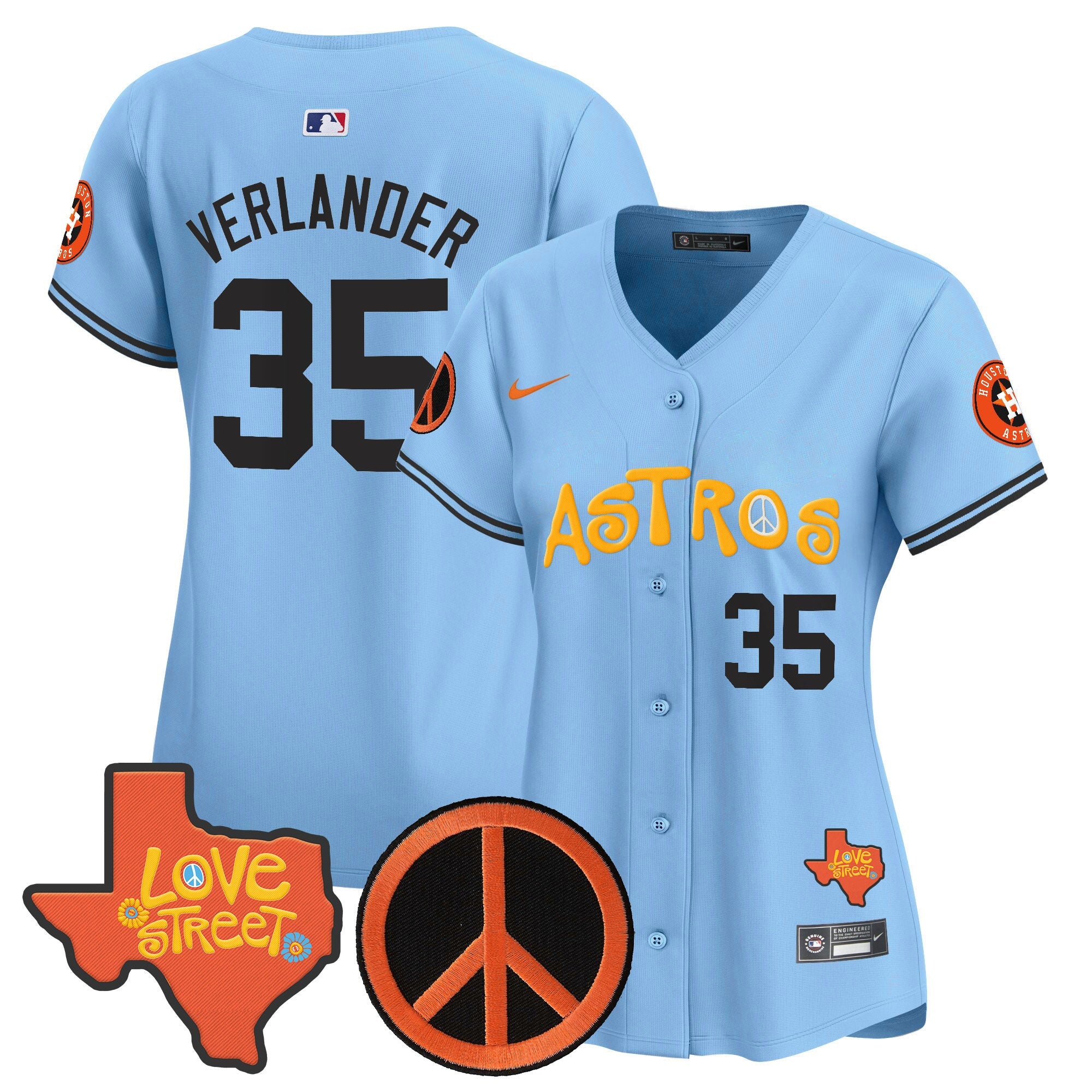 Women’s Love Street & Peace Sign Patch Vapor Premier Limited Jersey