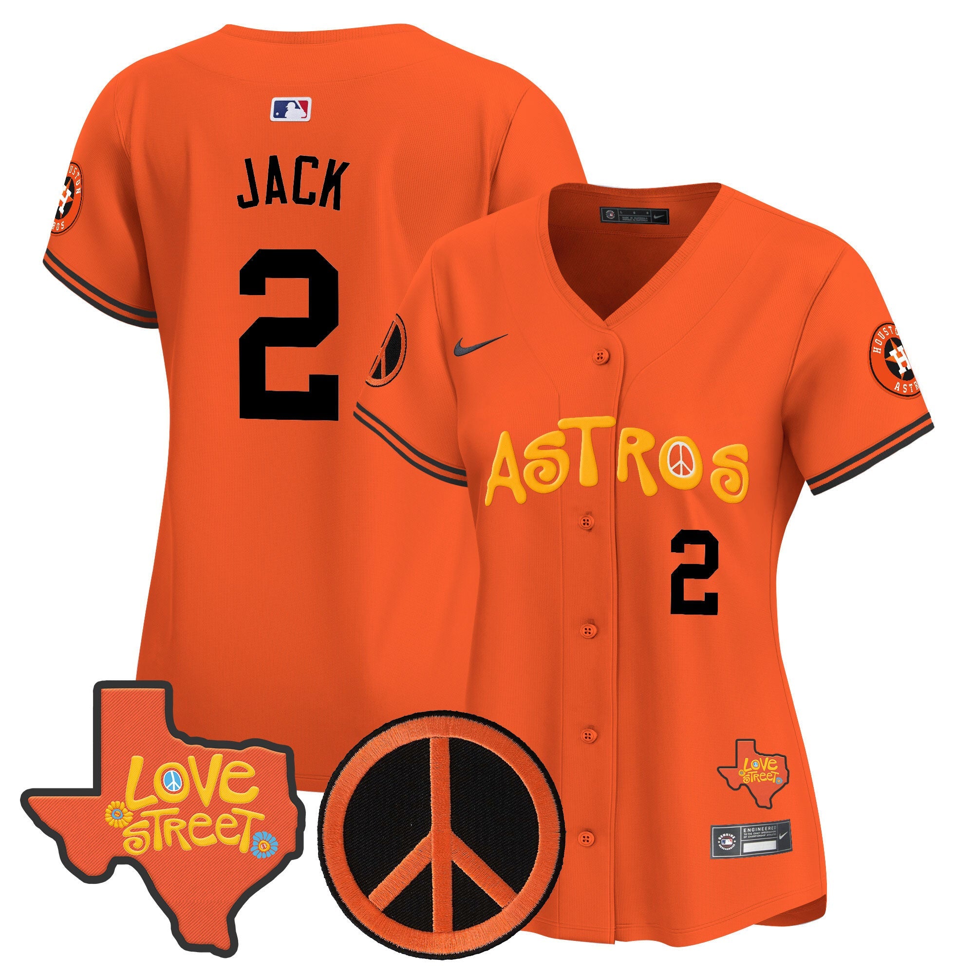 Women’s Love Street & Peace Sign Patch Vapor Premier Limited Jersey