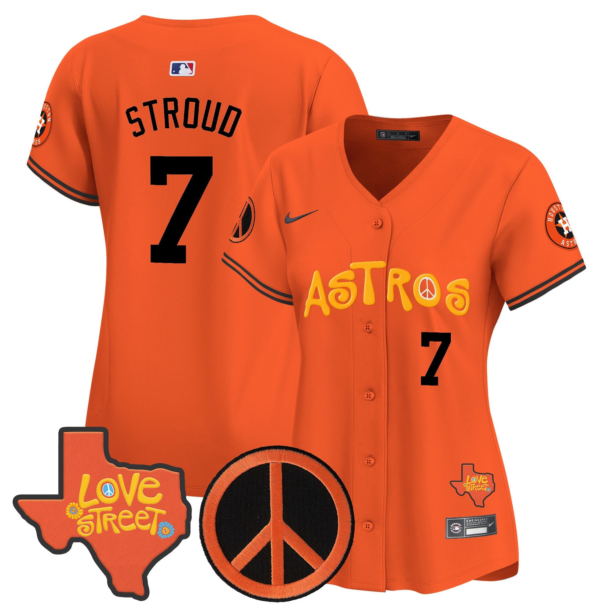 Women’s Love Street & Peace Sign Patch Vapor Premier Limited Jersey