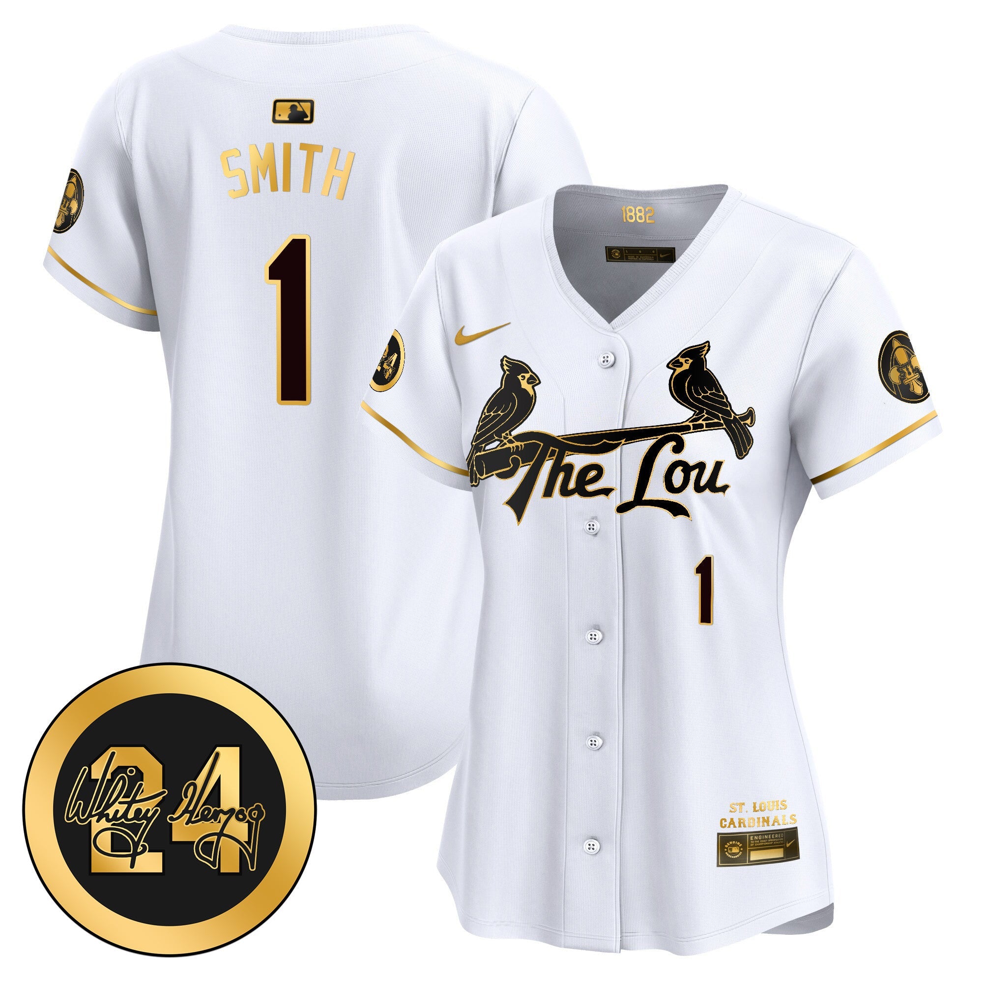 Women’s St. Louis 2024 City Connect Whitey Herzog Patch Vapor Premier Limited Jersey