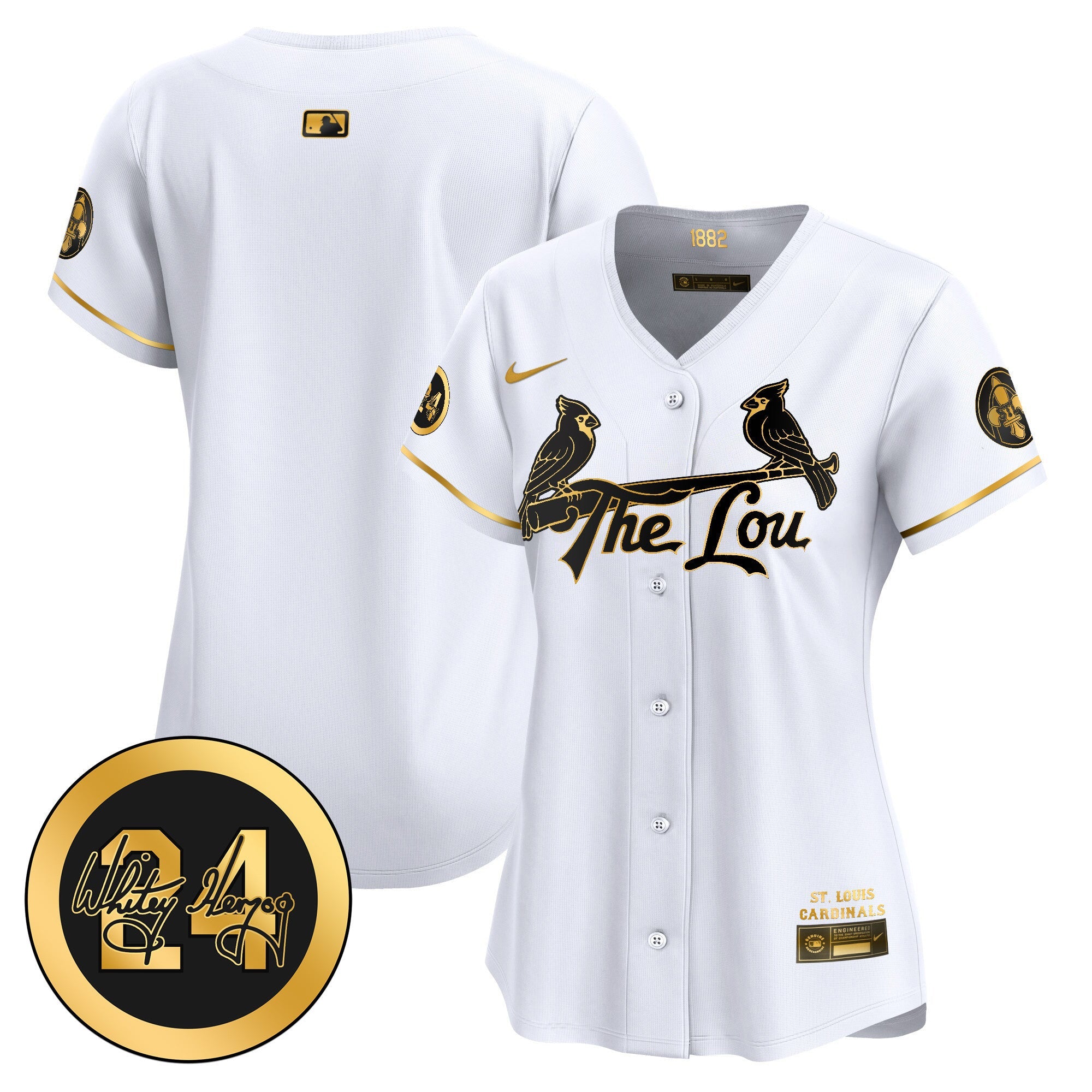 Women’s St. Louis 2024 City Connect Whitey Herzog Patch Vapor Premier Limited Jersey