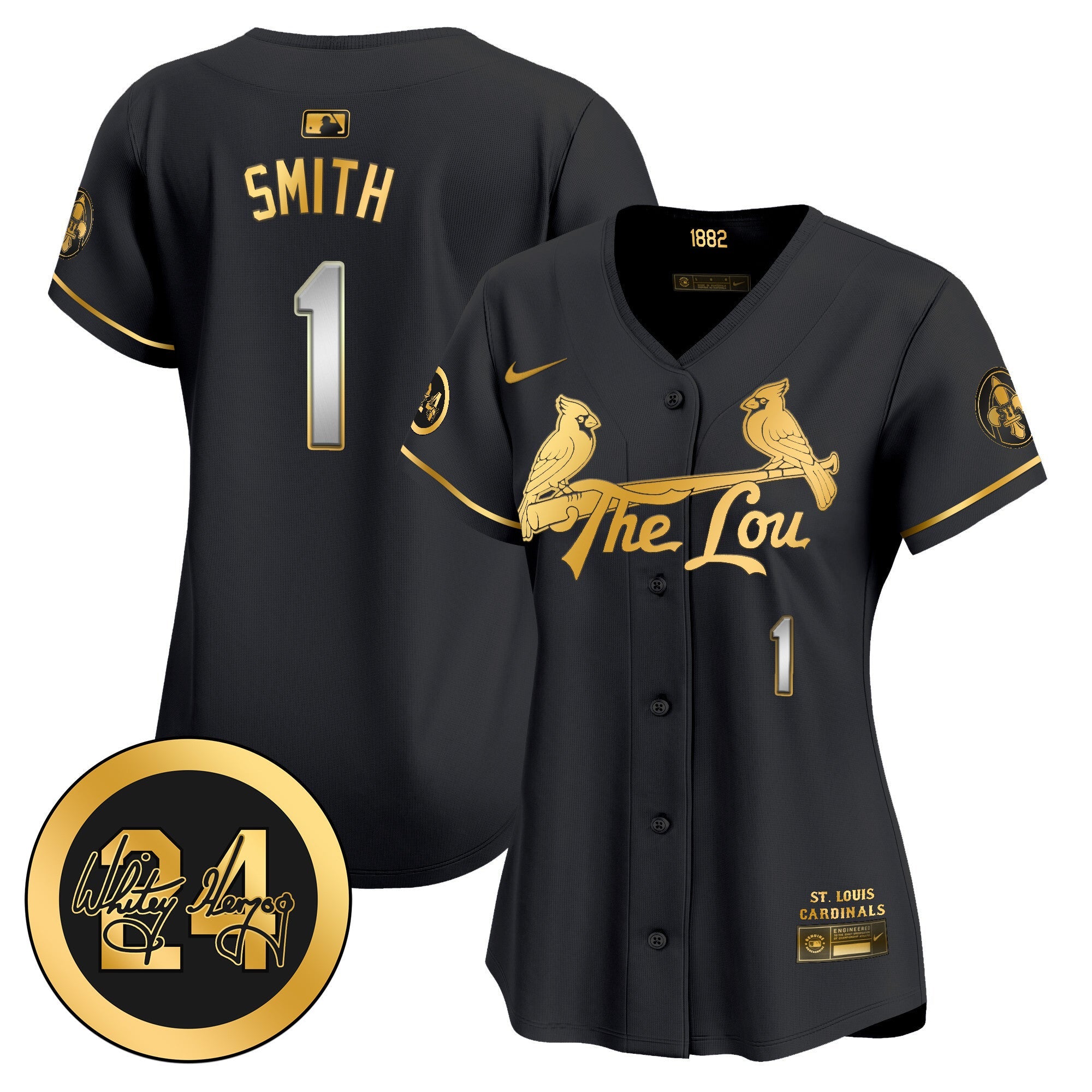 Women’s St. Louis 2024 City Connect Whitey Herzog Patch Vapor Premier Limited Jersey