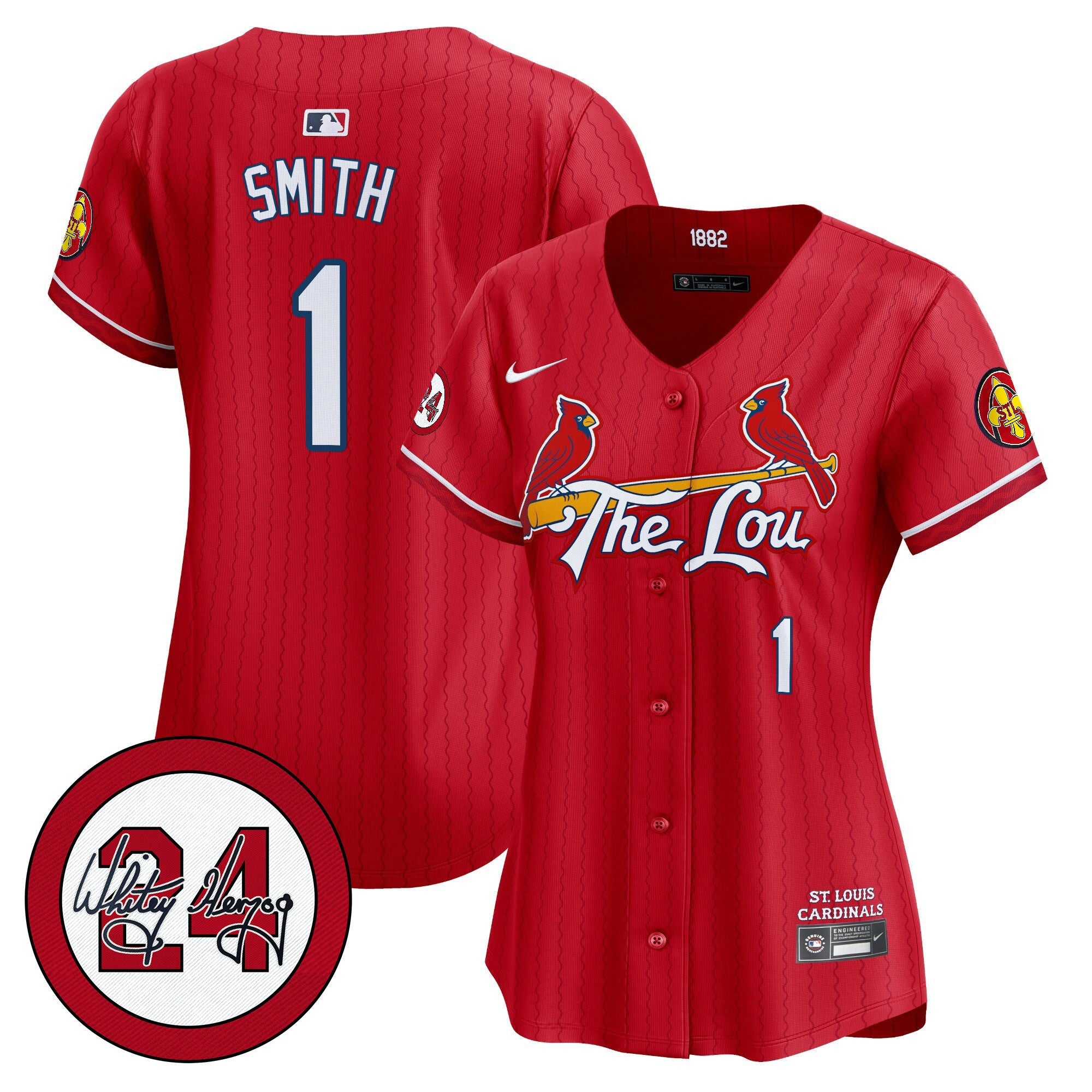Women’s St. Louis 2024 City Connect Whitey Herzog Patch Vapor Premier Limited Jersey