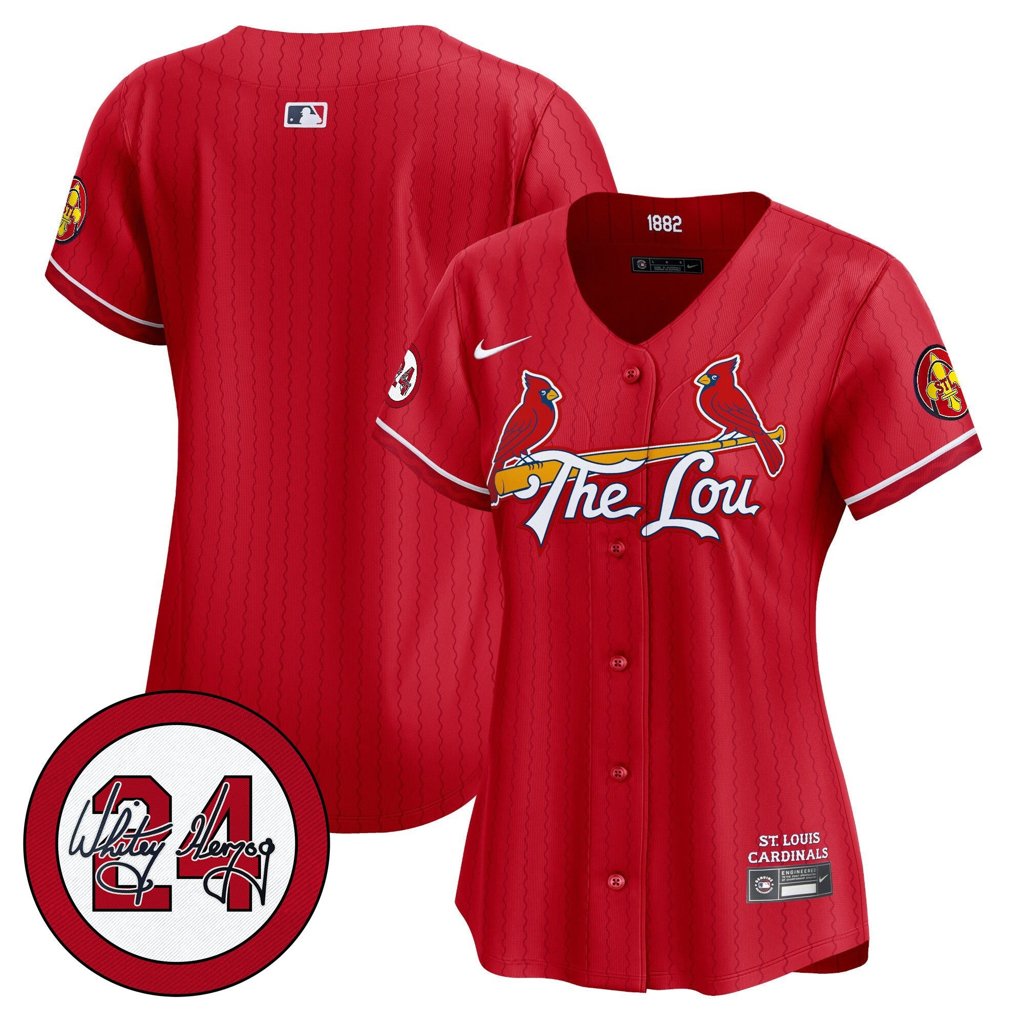 Women’s St. Louis 2024 City Connect Whitey Herzog Patch Vapor Premier Limited Jersey