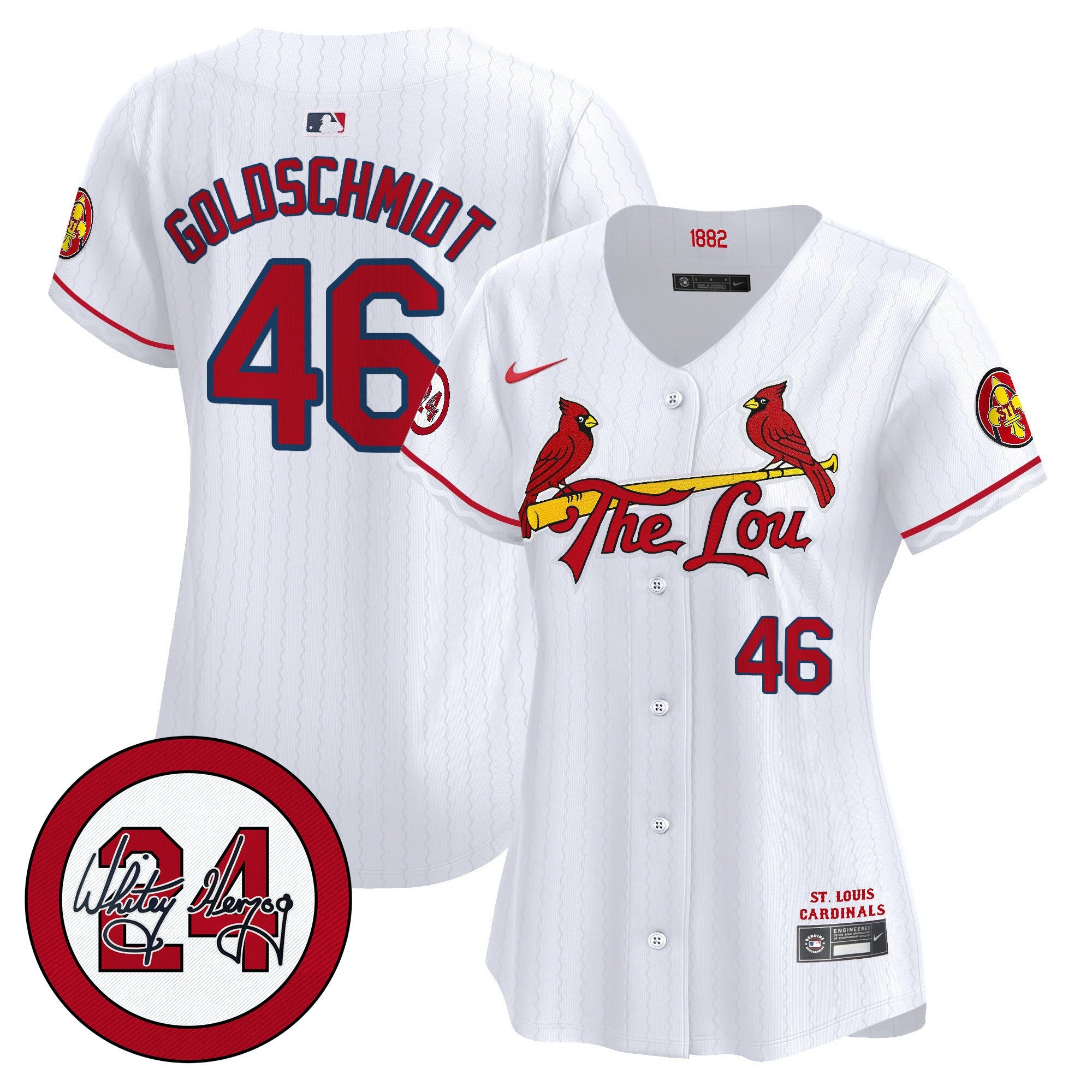 Women’s St. Louis 2024 City Connect Whitey Herzog Patch Vapor Premier Limited Jersey