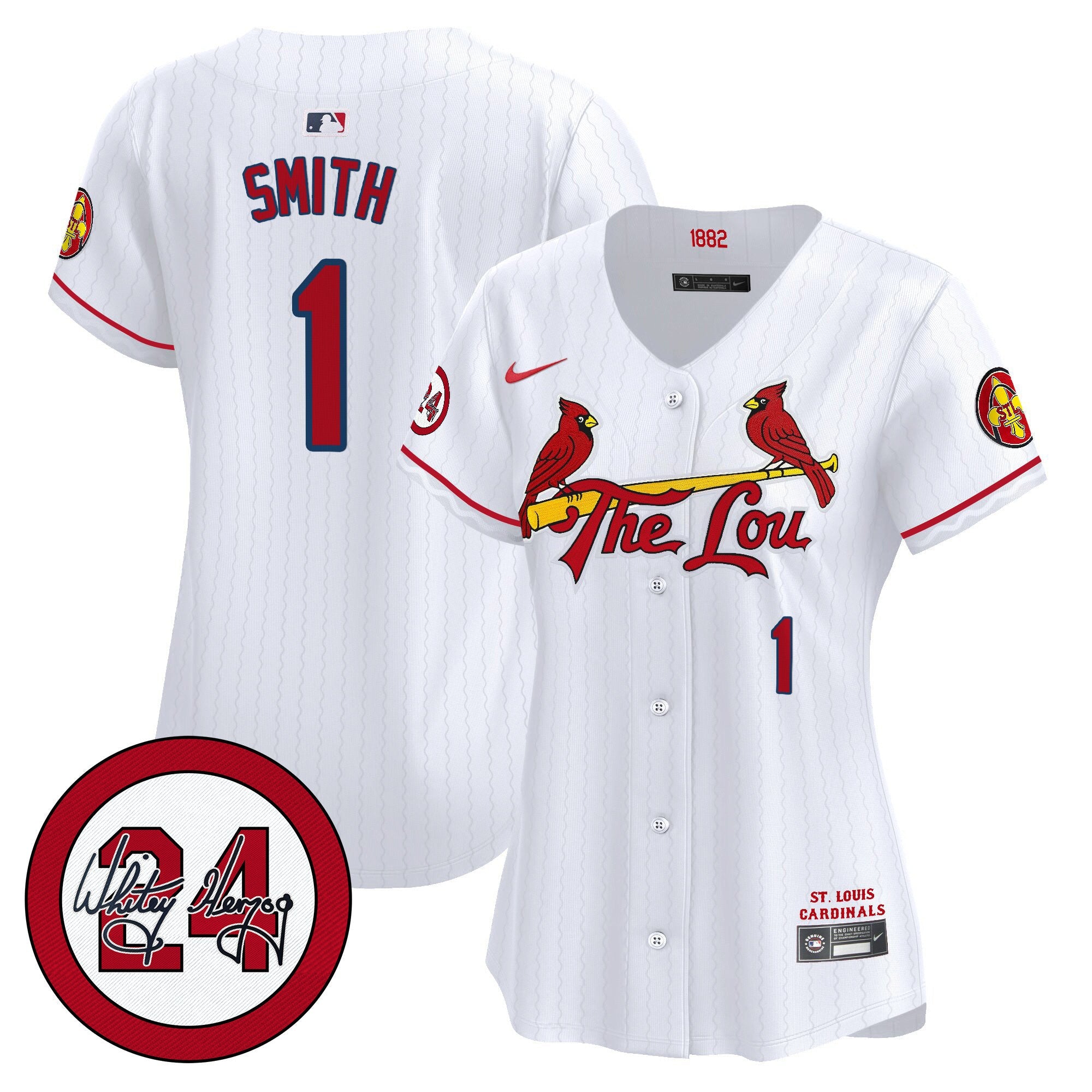 Women’s St. Louis 2024 City Connect Whitey Herzog Patch Vapor Premier Limited Jersey