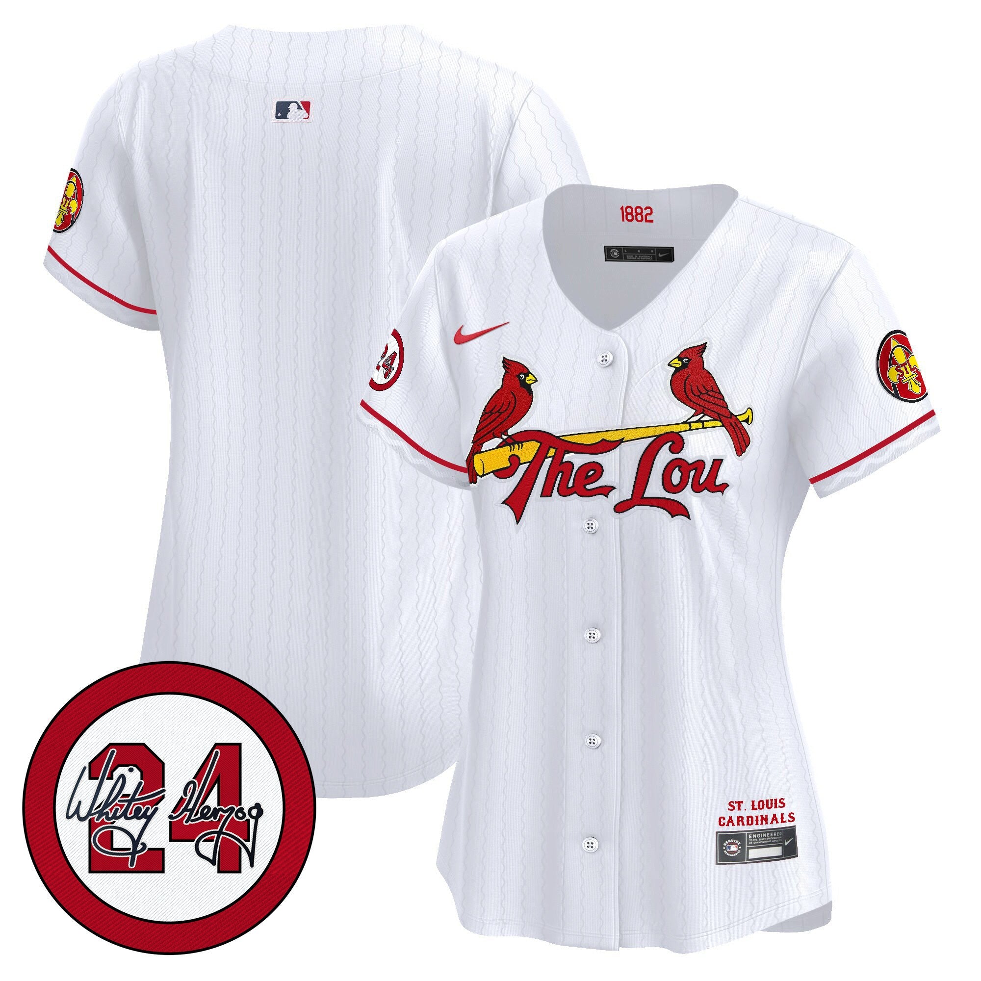 Women’s St. Louis 2024 City Connect Whitey Herzog Patch Vapor Premier Limited Jersey