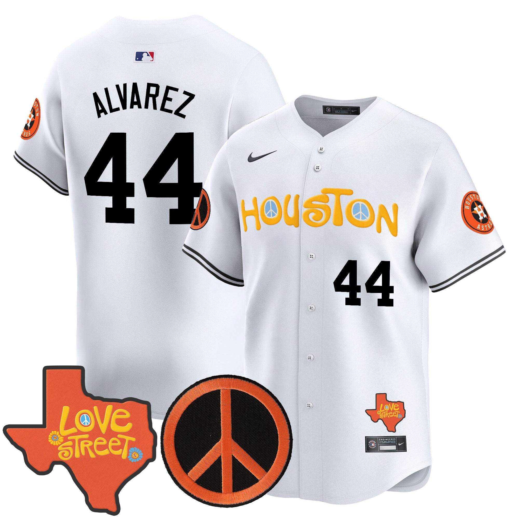 Men’s Love Street & Peace Sign Patch Vapor Premier Limited Jersey V2