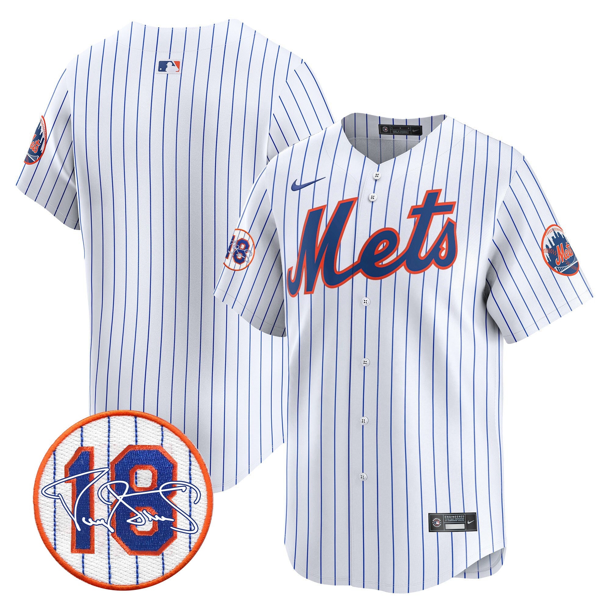 Men’s Darryl Strawberry Patch Vapor Premier Limited Jersey