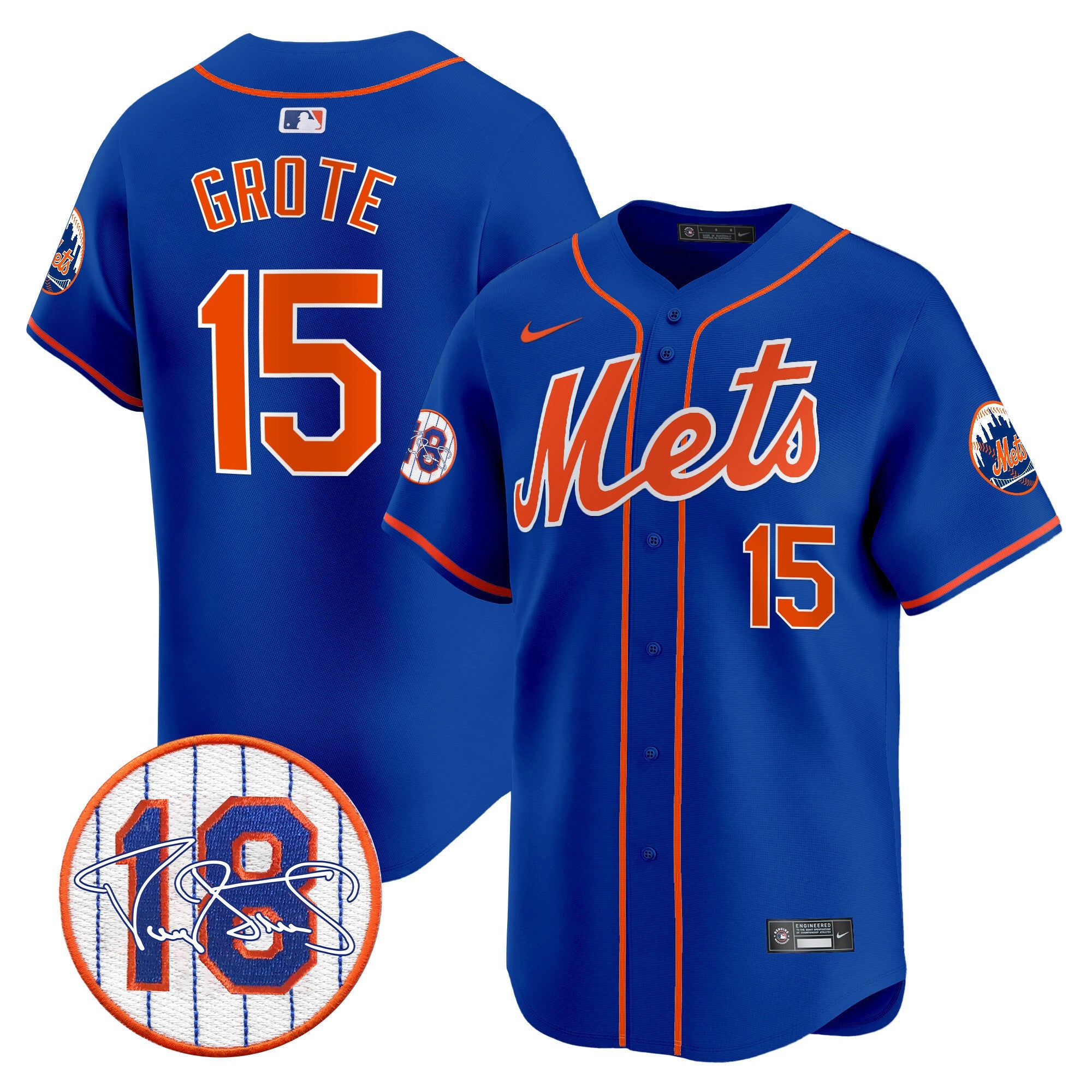 Men’s Darryl Strawberry Patch Vapor Premier Limited Jersey