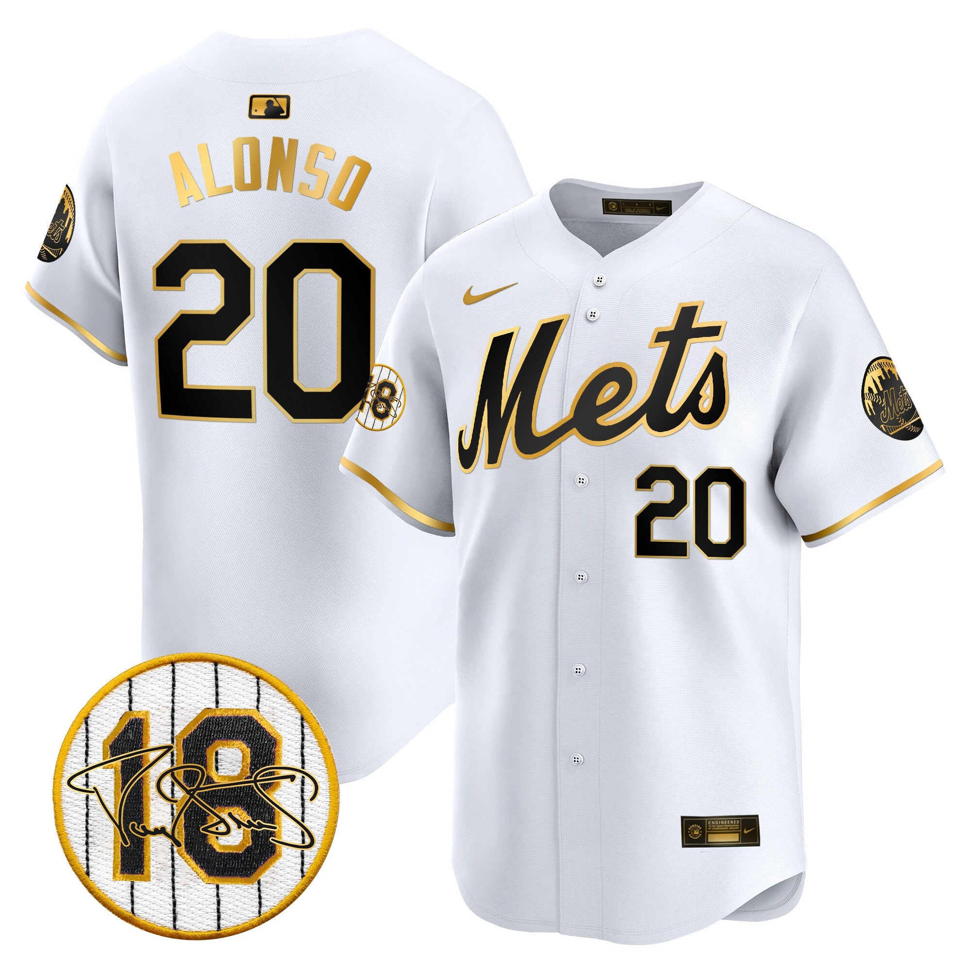 Men’s Darryl Strawberry Patch Vapor Premier Limited Jersey