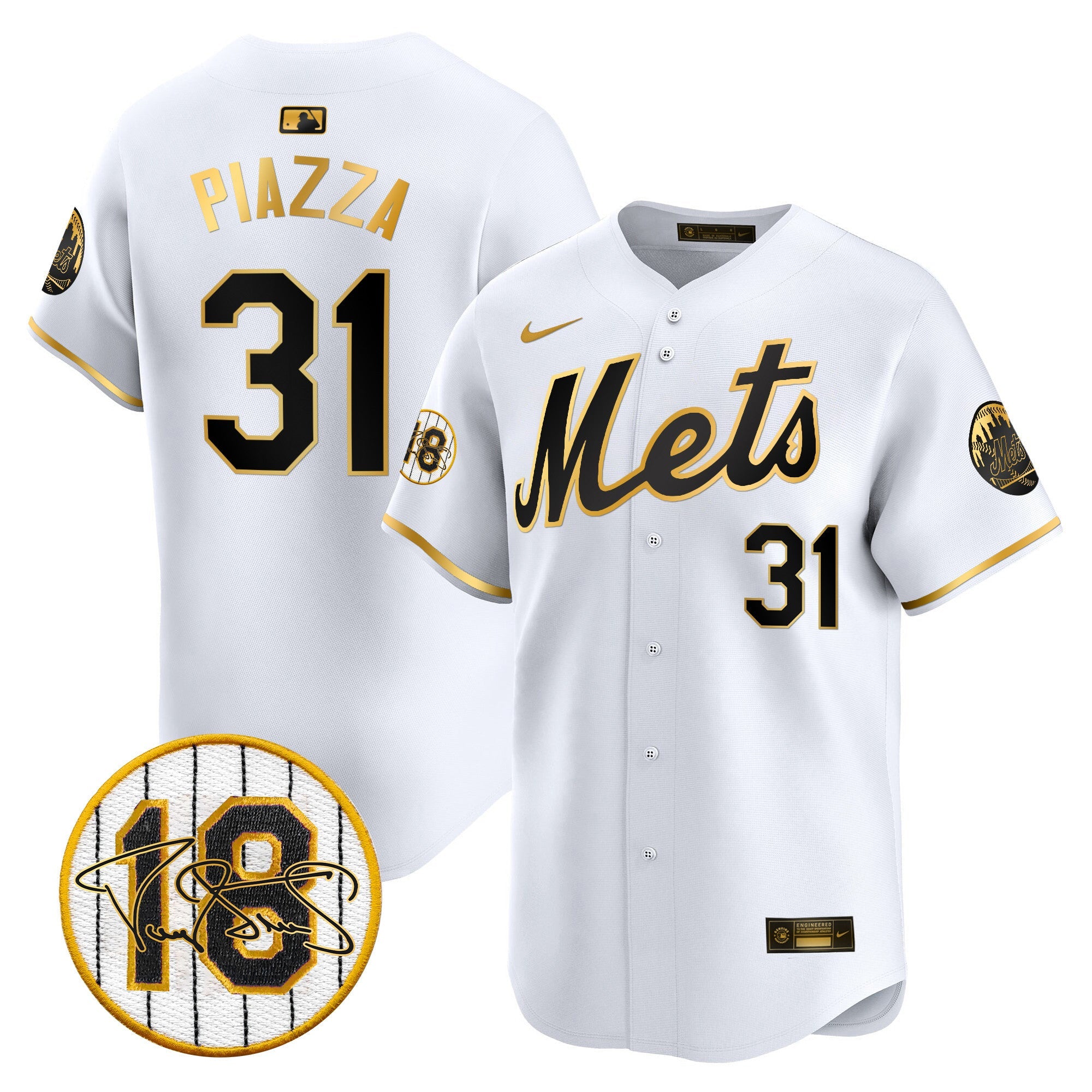 Men’s Darryl Strawberry Patch Vapor Premier Limited Jersey