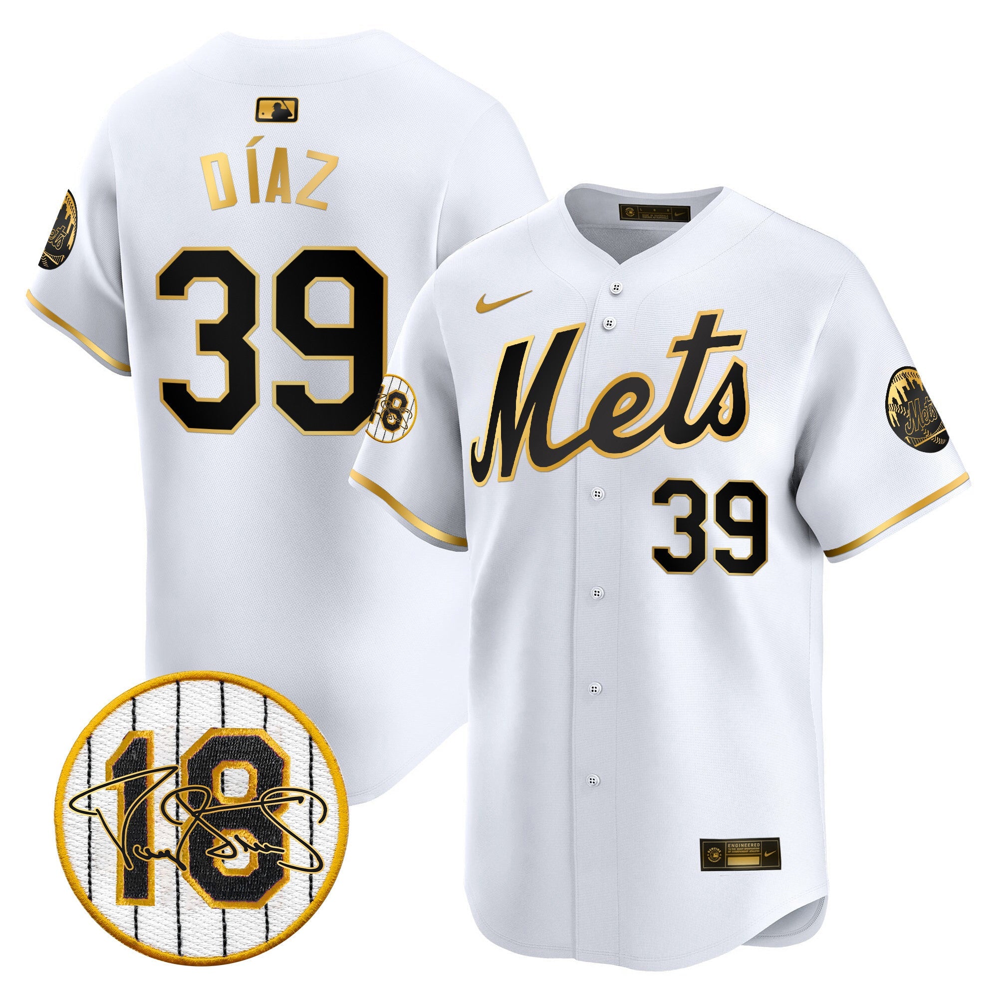 Men’s Darryl Strawberry Patch Vapor Premier Limited Jersey