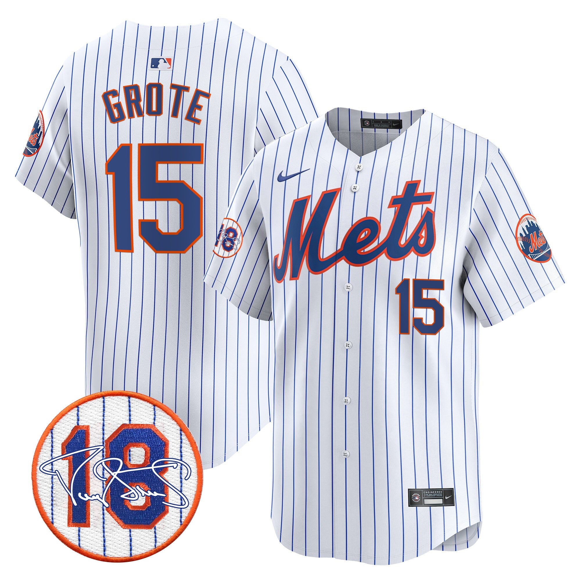 Men’s Darryl Strawberry Patch Vapor Premier Limited Jersey