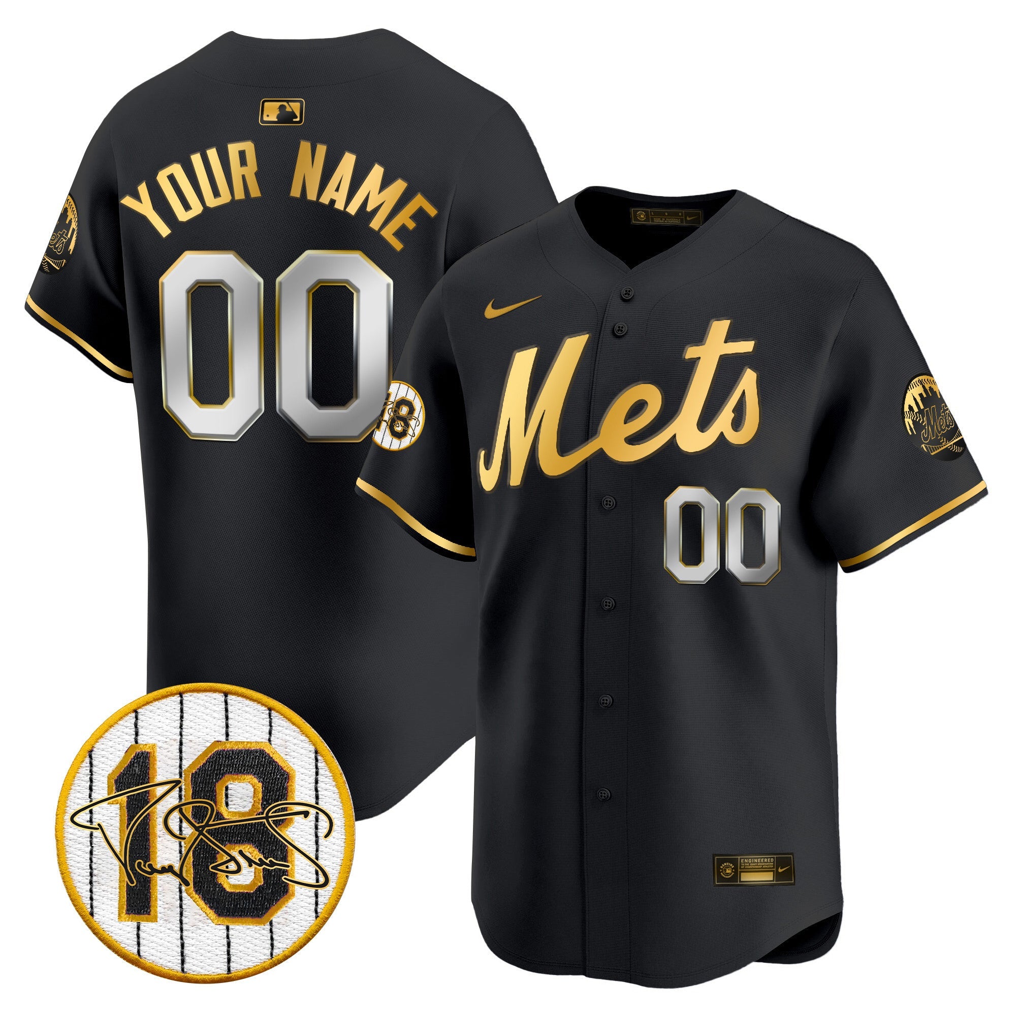 Darryl Strawberry Patch Vapor Premier Limited Custom Jersey