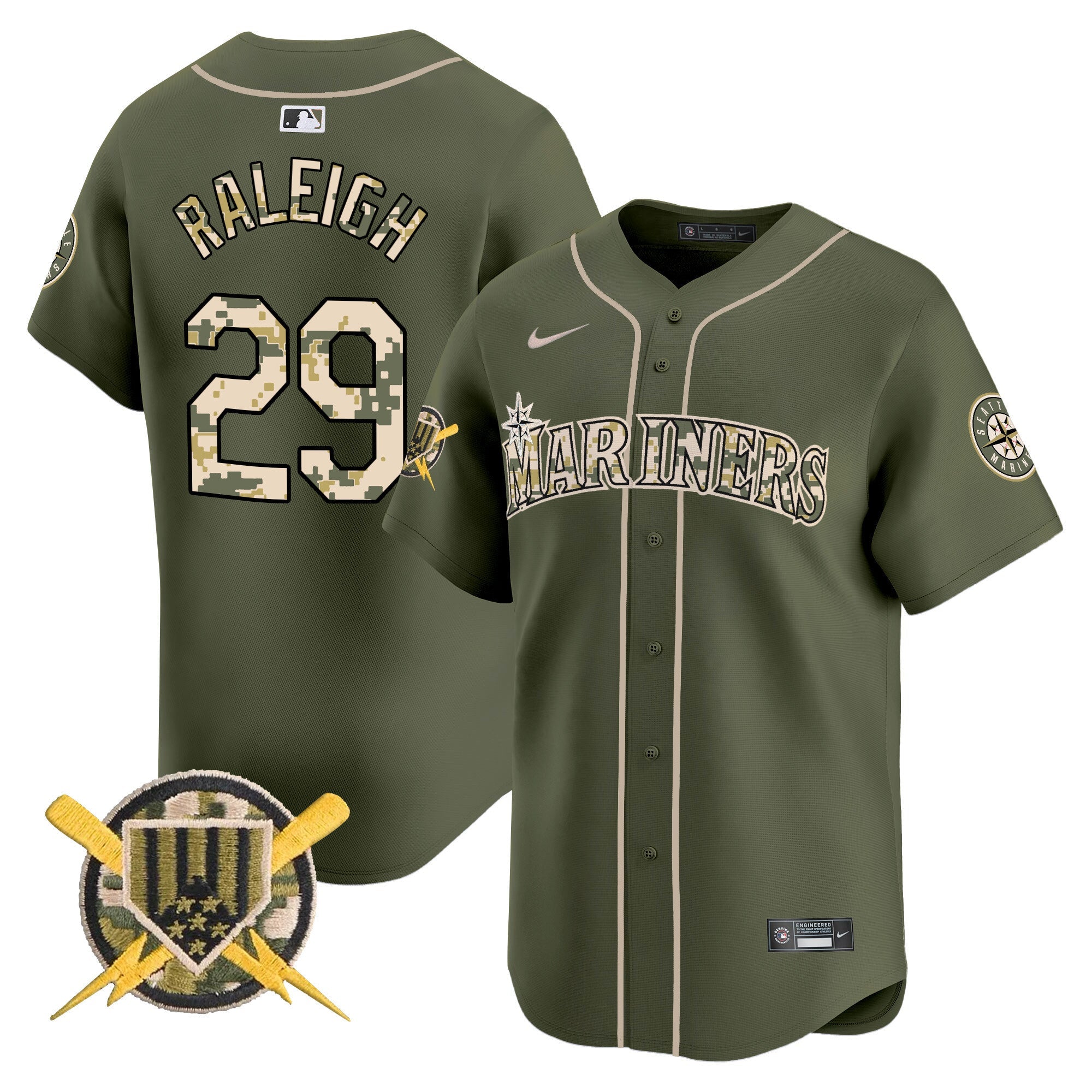 Men’s Seattle Armed Forces Day Vapor Premier Limited Jersey