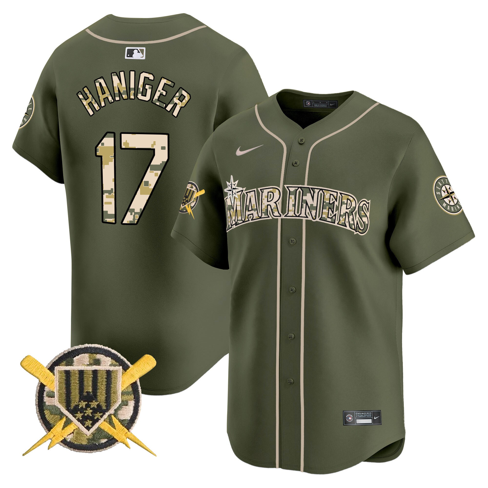 Men’s Seattle Armed Forces Day Vapor Premier Limited Jersey