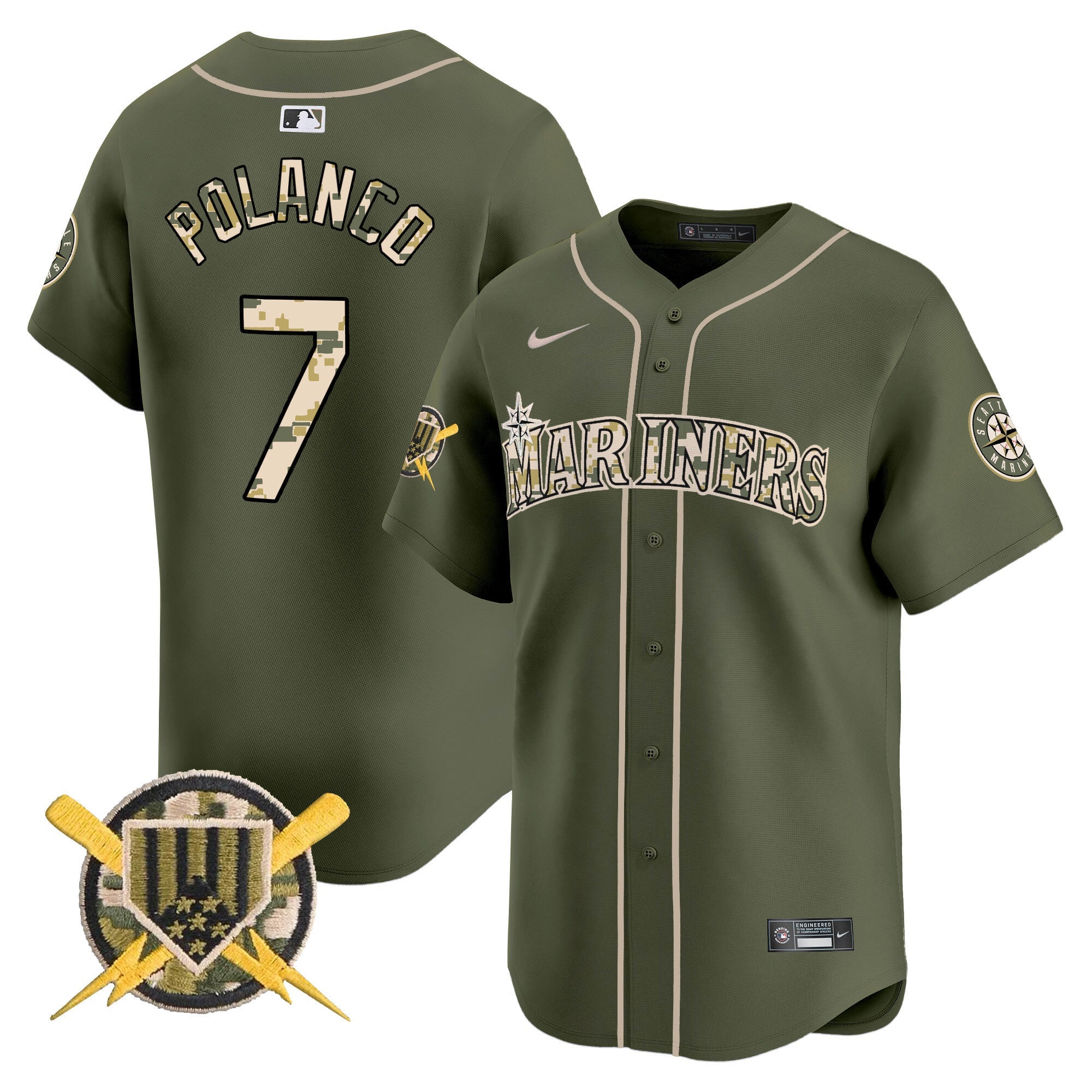 Men’s Seattle Armed Forces Day Vapor Premier Limited Jersey