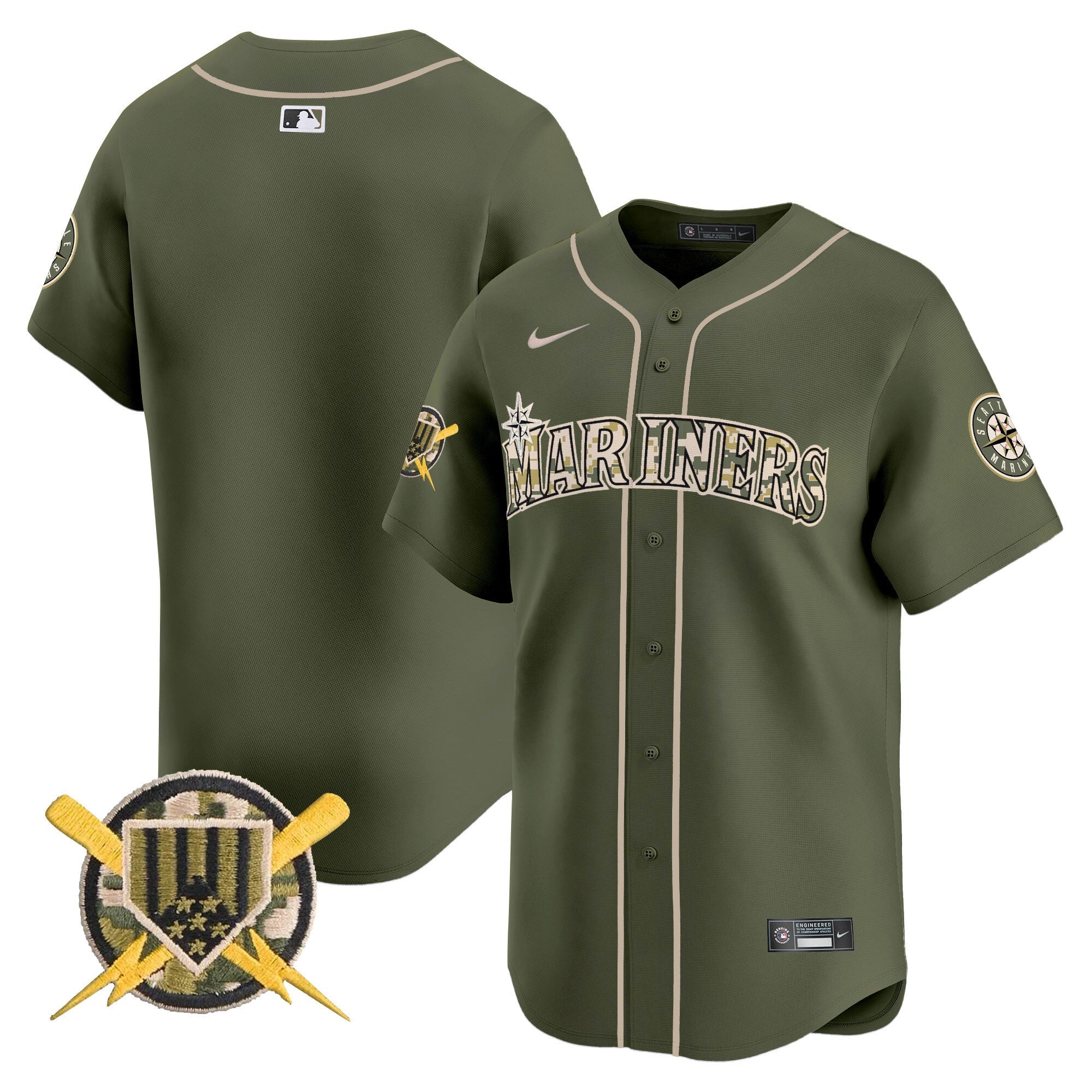 Men’s Seattle Armed Forces Day Vapor Premier Limited Jersey
