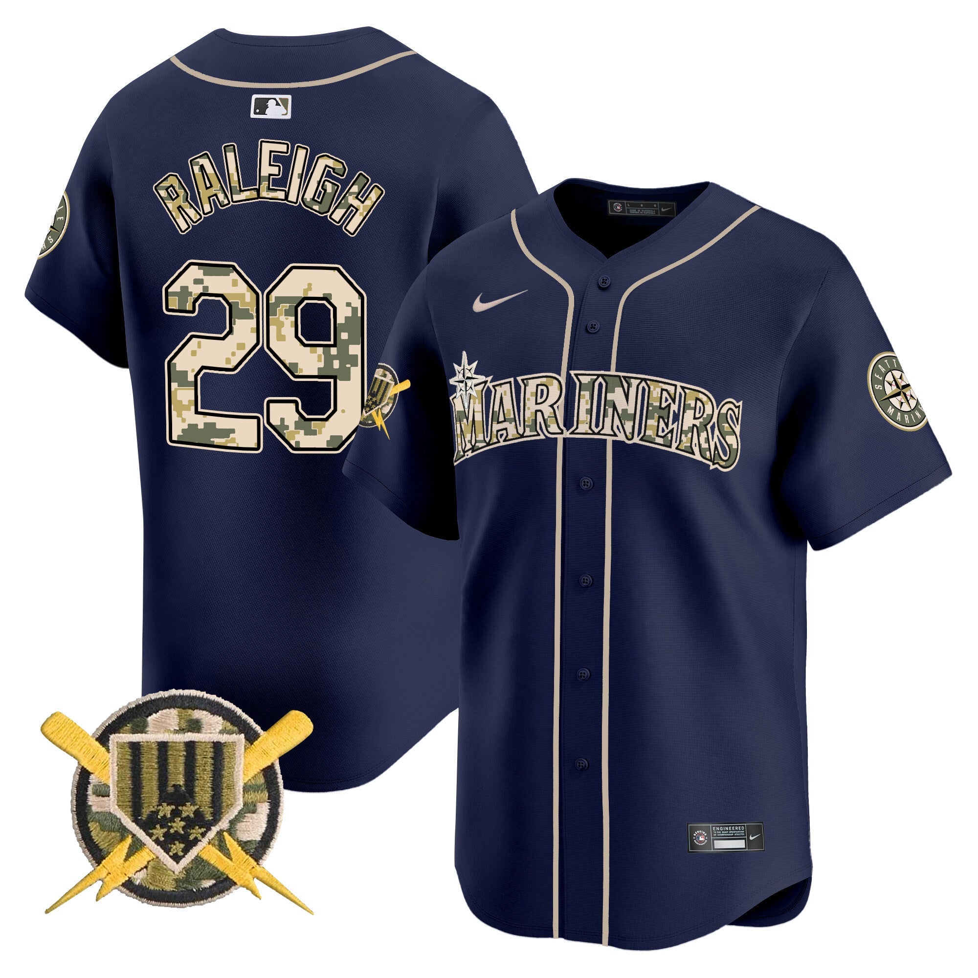 Men’s Seattle Armed Forces Day Vapor Premier Limited Jersey