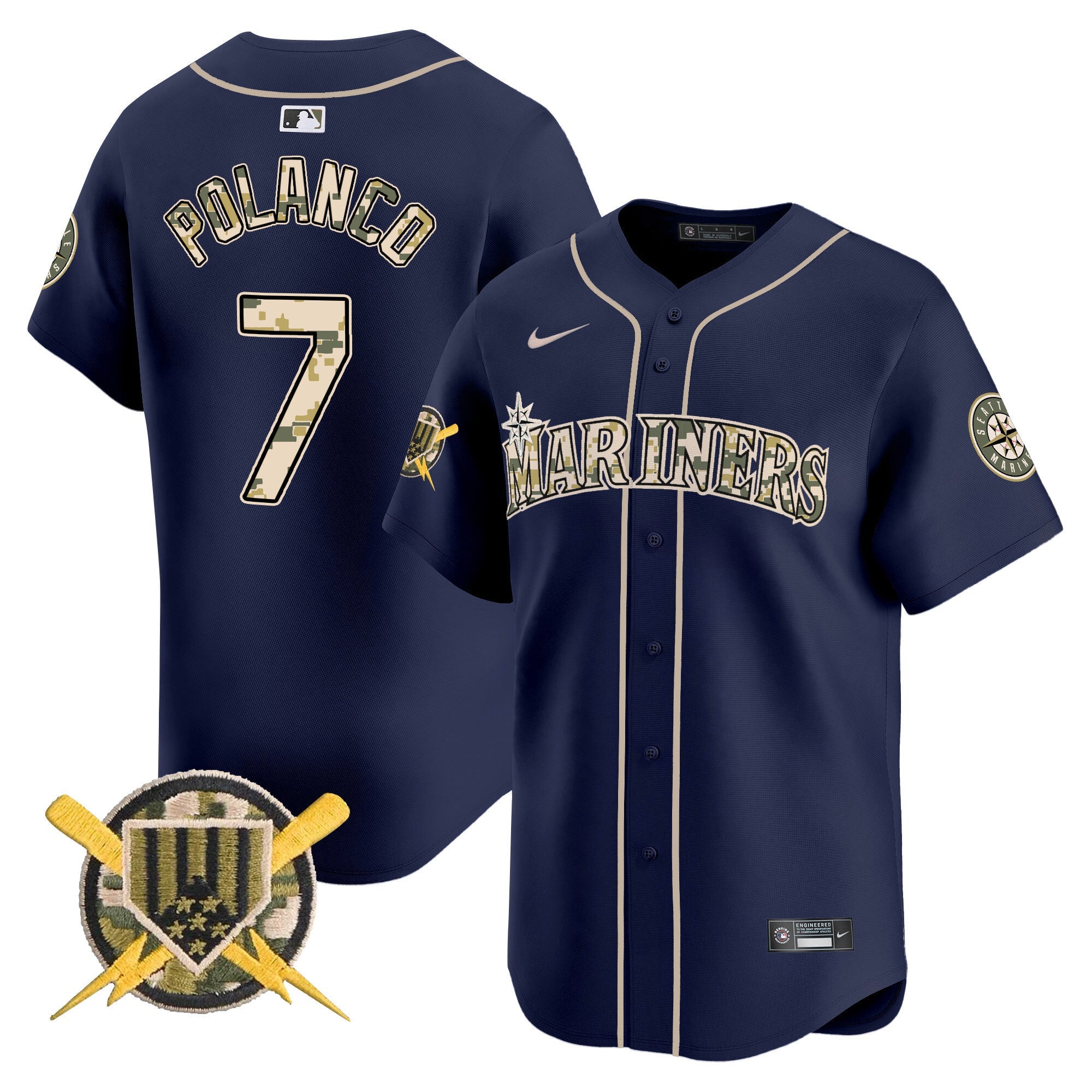 Men’s Seattle Armed Forces Day Vapor Premier Limited Jersey