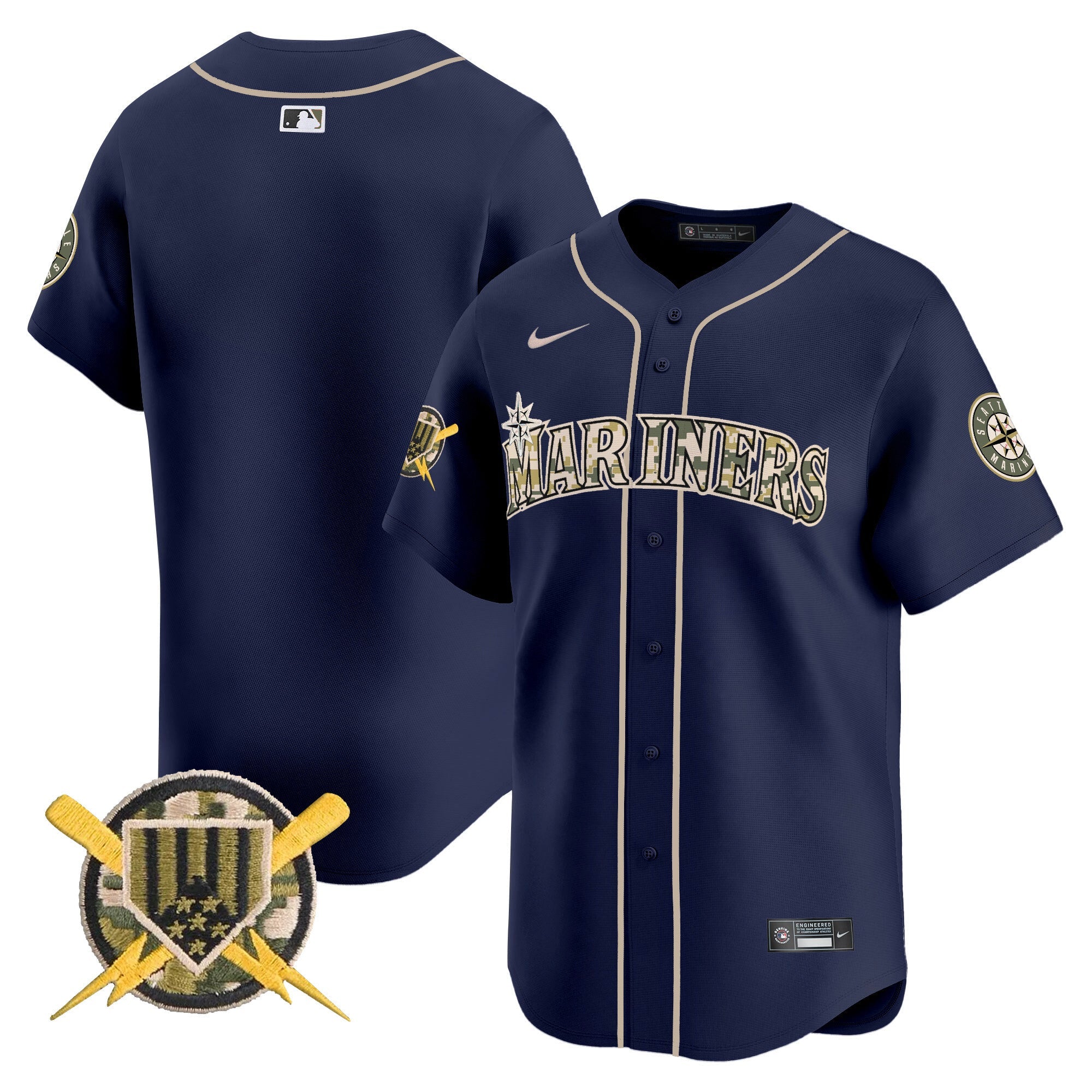 Men’s Seattle Armed Forces Day Vapor Premier Limited Jersey