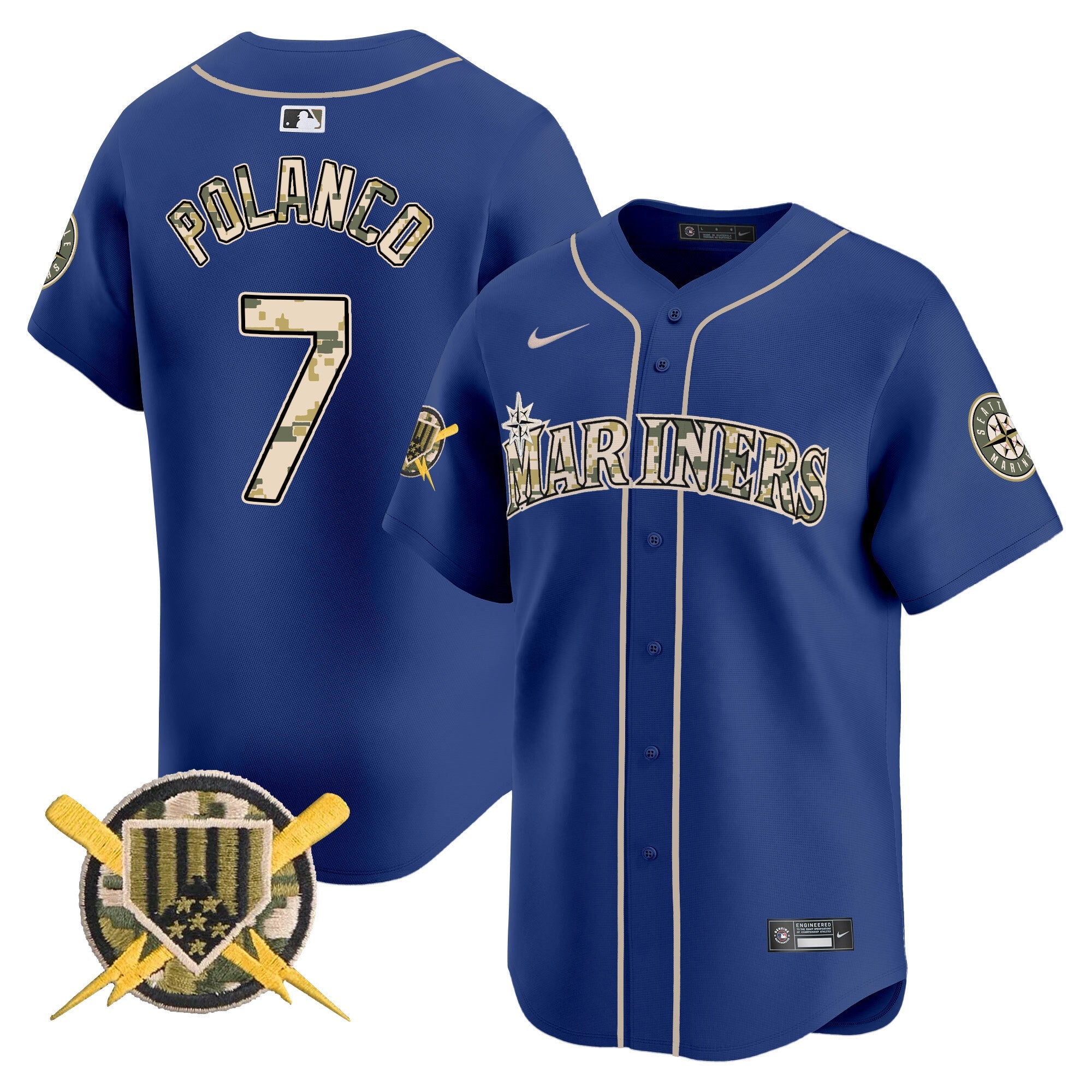 Men’s Seattle Armed Forces Day Vapor Premier Limited Jersey