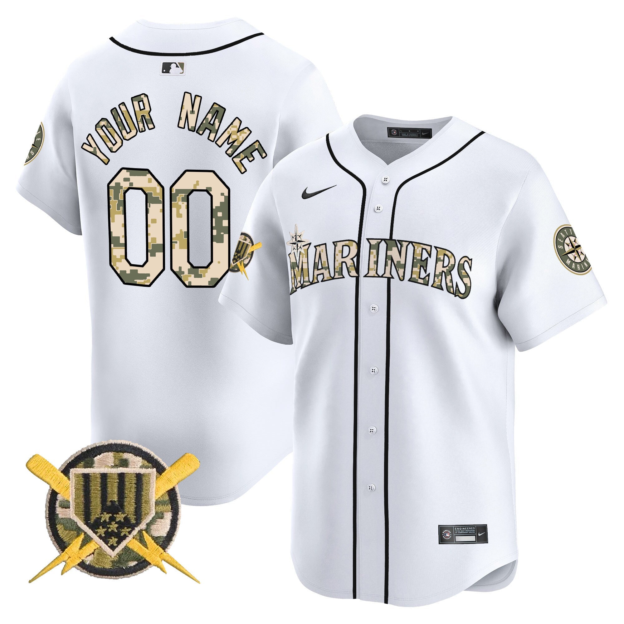 Seattle Armed Forces Day Vapor Premier Limited Custom Jersey
