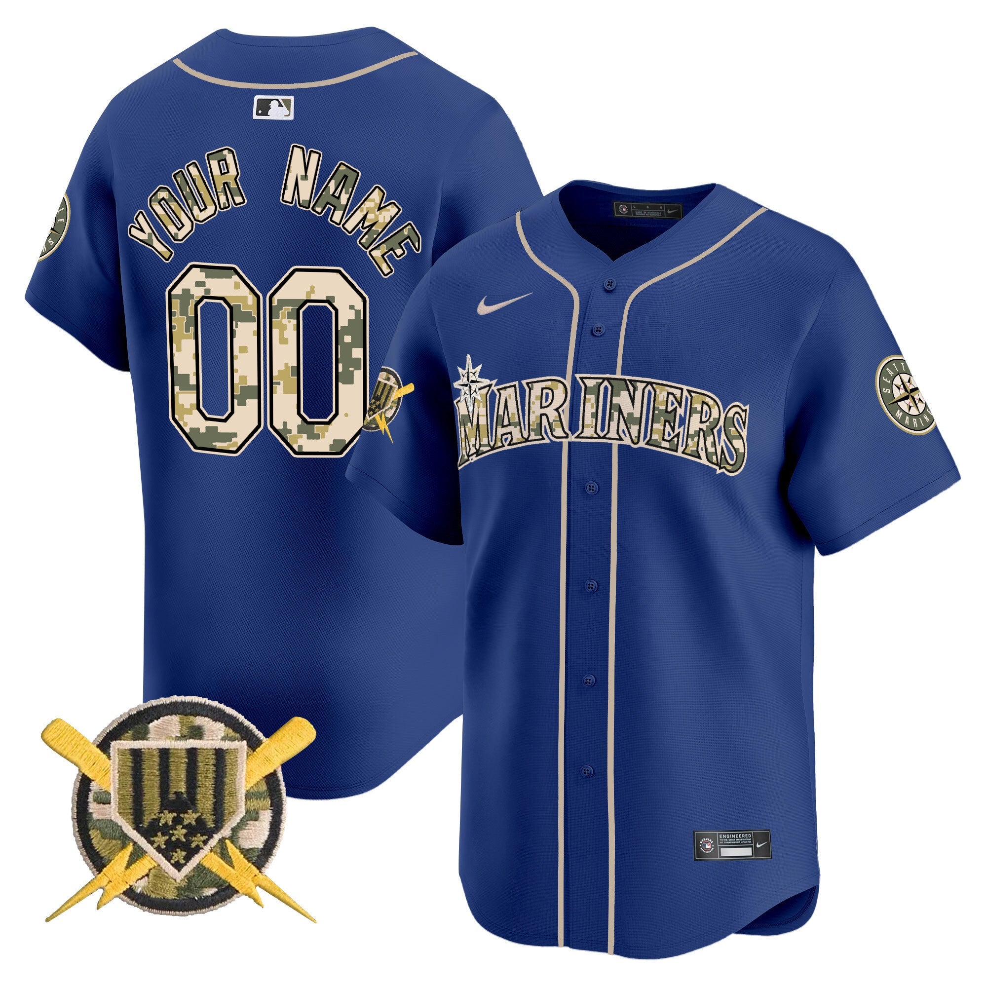 Seattle Armed Forces Day Vapor Premier Limited Custom Jersey