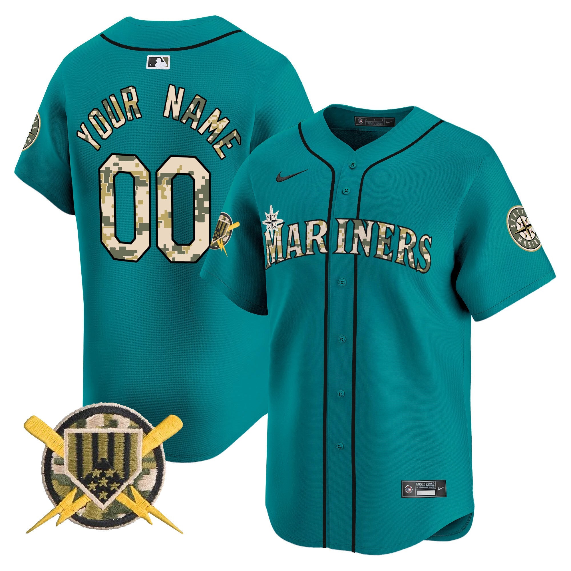 Seattle Armed Forces Day Vapor Premier Limited Custom Jersey