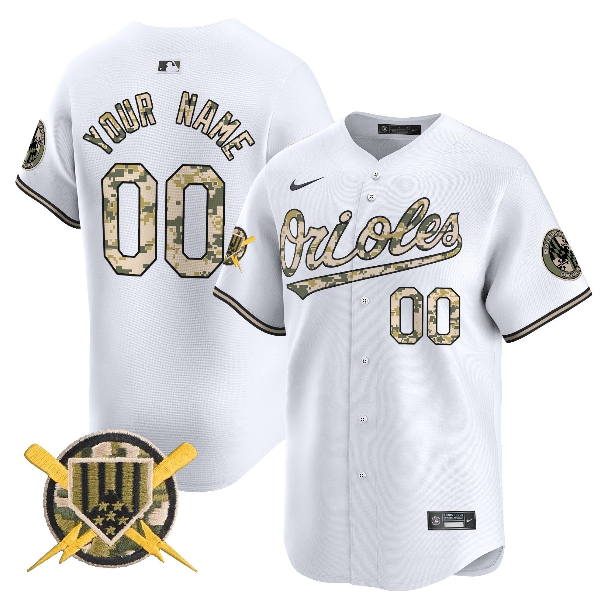 Baltimore Armed Forces Day Vapor Premier Limited Custom Jersey