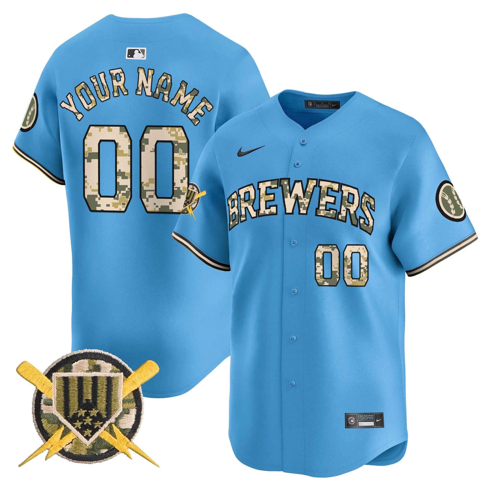 Milwaukee Armed Forces Day Vapor Premier Limited Custom Jersey