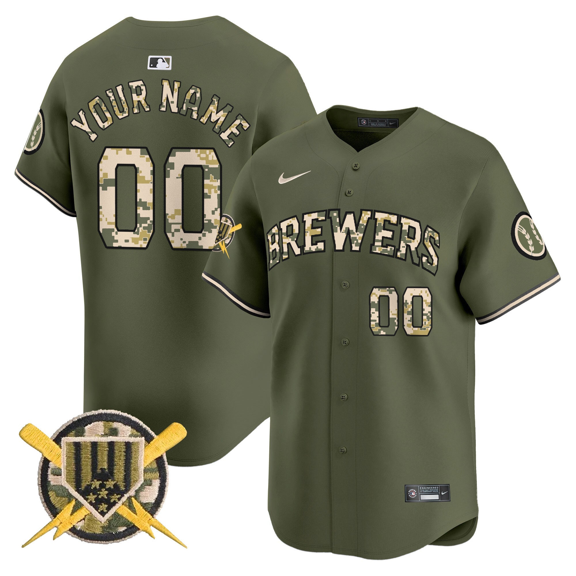 Milwaukee Armed Forces Day Vapor Premier Limited Custom Jersey
