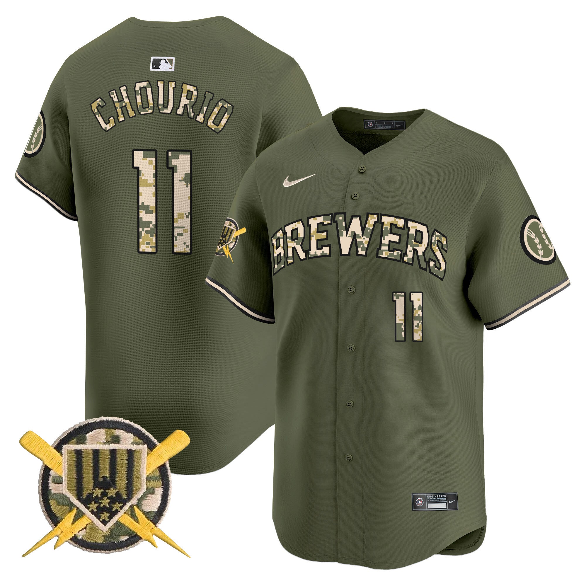 Men’s Milwaukee Armed Forces Day Vapor Premier Limited Jersey