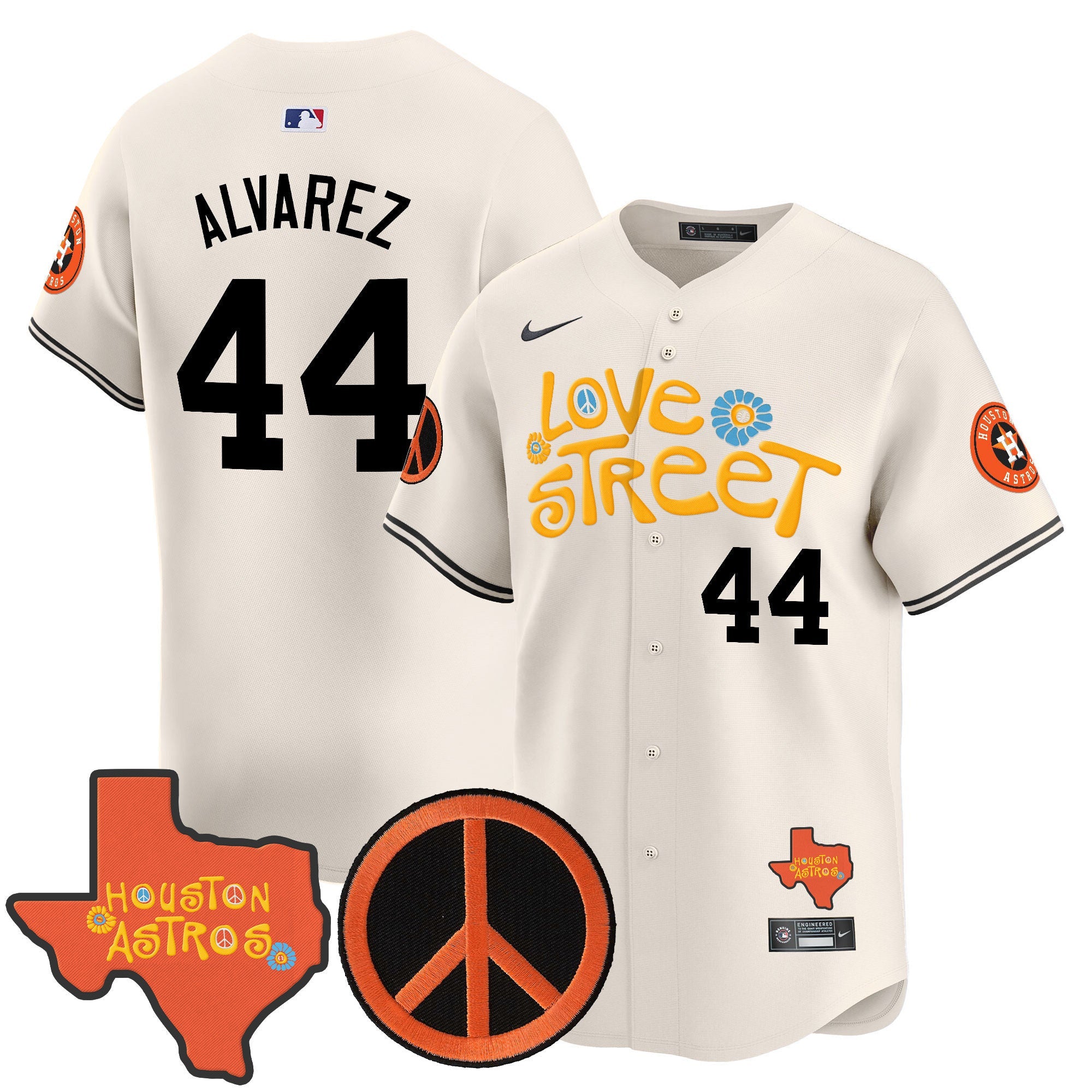 Men’s Love Street & Peace Sign Patch Vapor Premier Limited Jersey V3