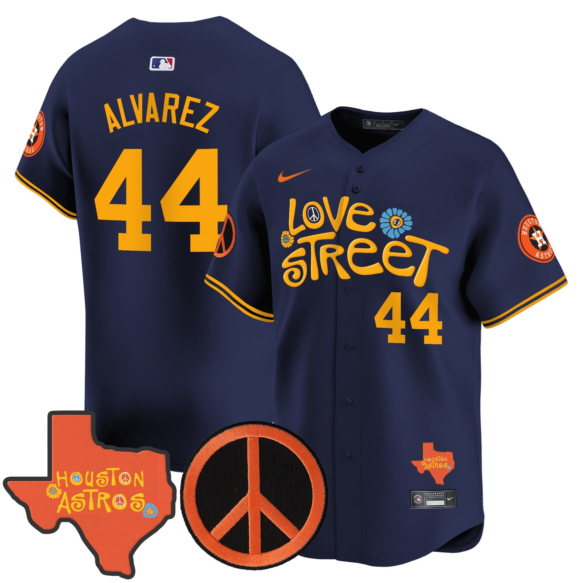 Men’s Love Street & Peace Sign Patch Vapor Premier Limited Jersey V3
