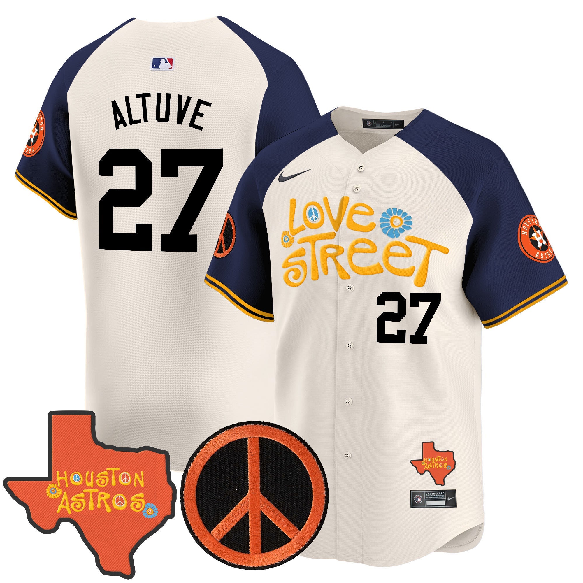 Men’s Love Street & Peace Sign Patch Vapor Premier Limited Jersey V3
