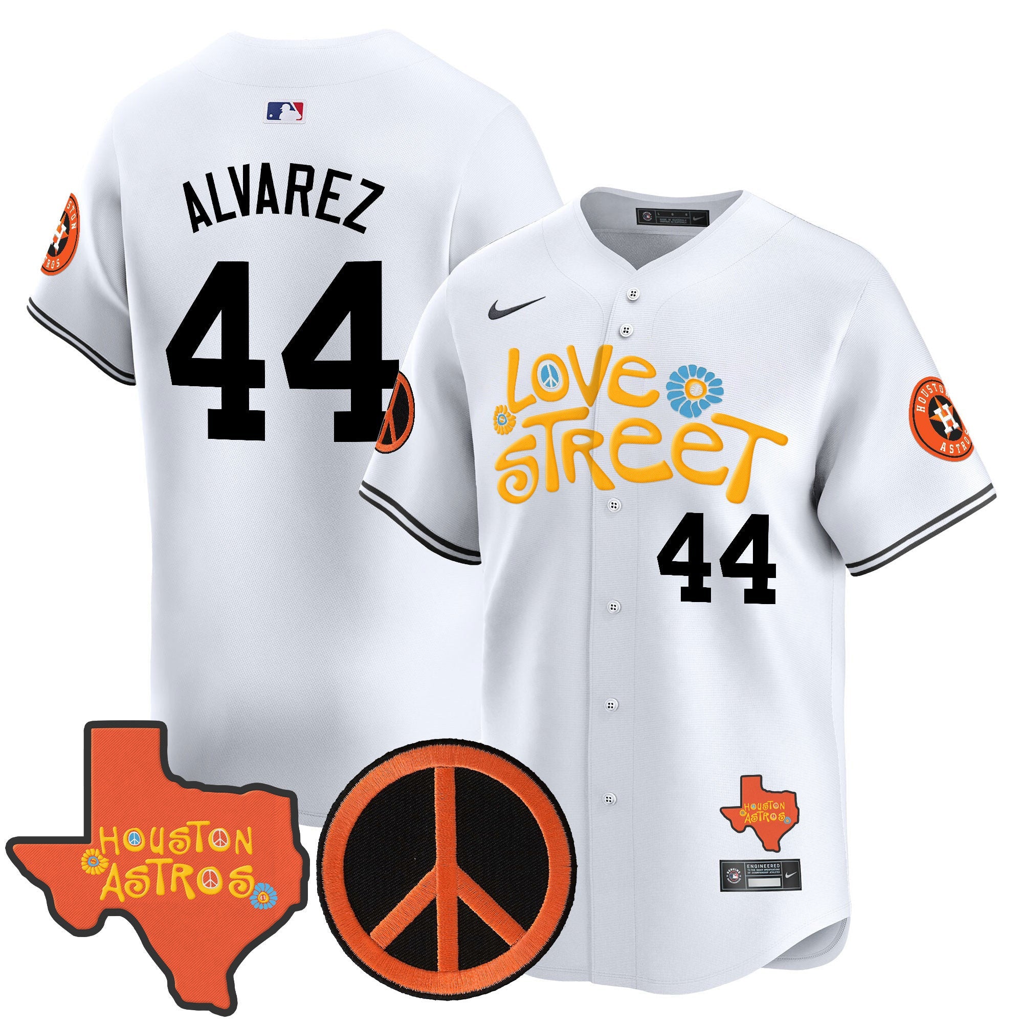 Men’s Love Street & Peace Sign Patch Vapor Premier Limited Jersey V3