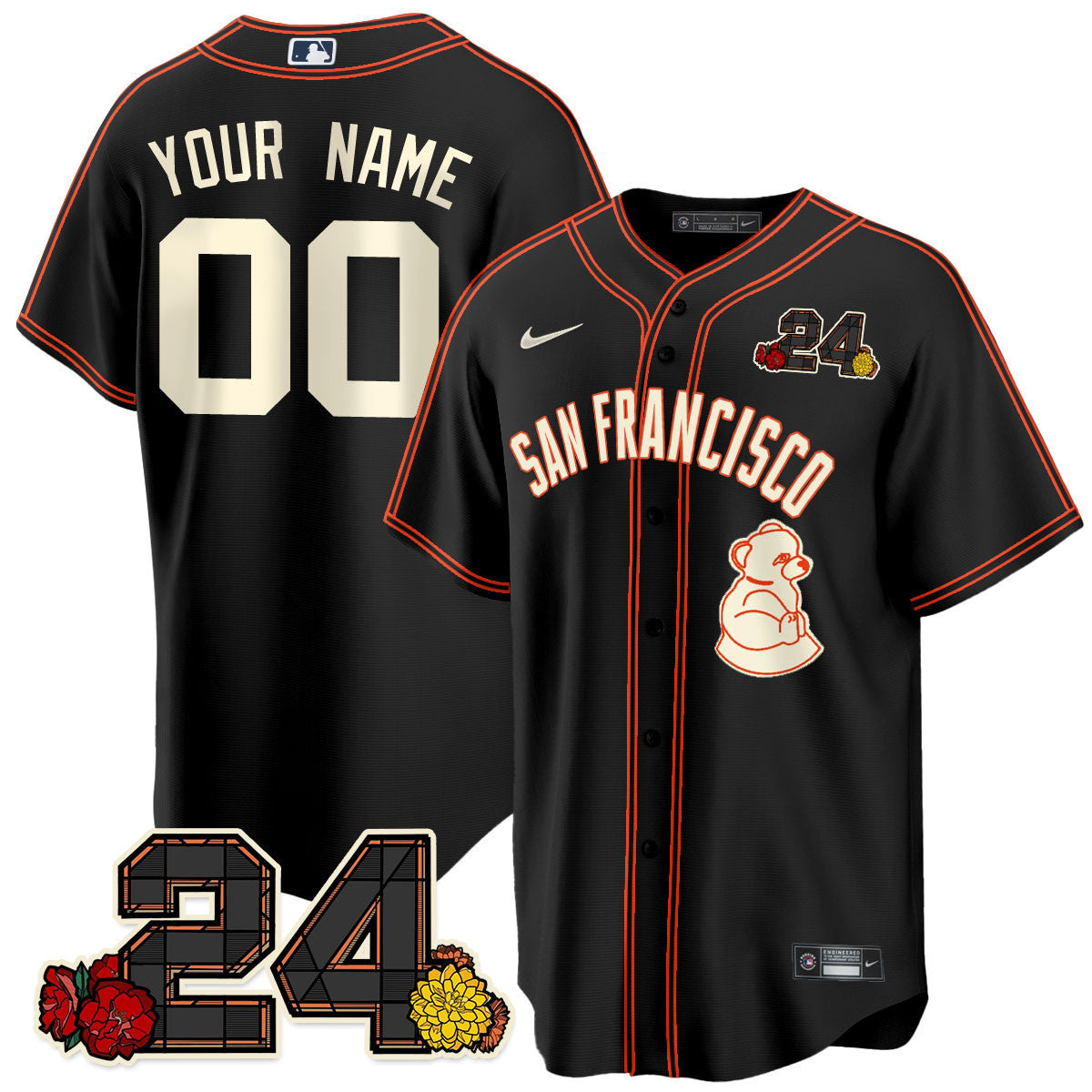 San Francisco 2024 Willie Mays Patch Vapor Premier Limited Custom Jersey V2