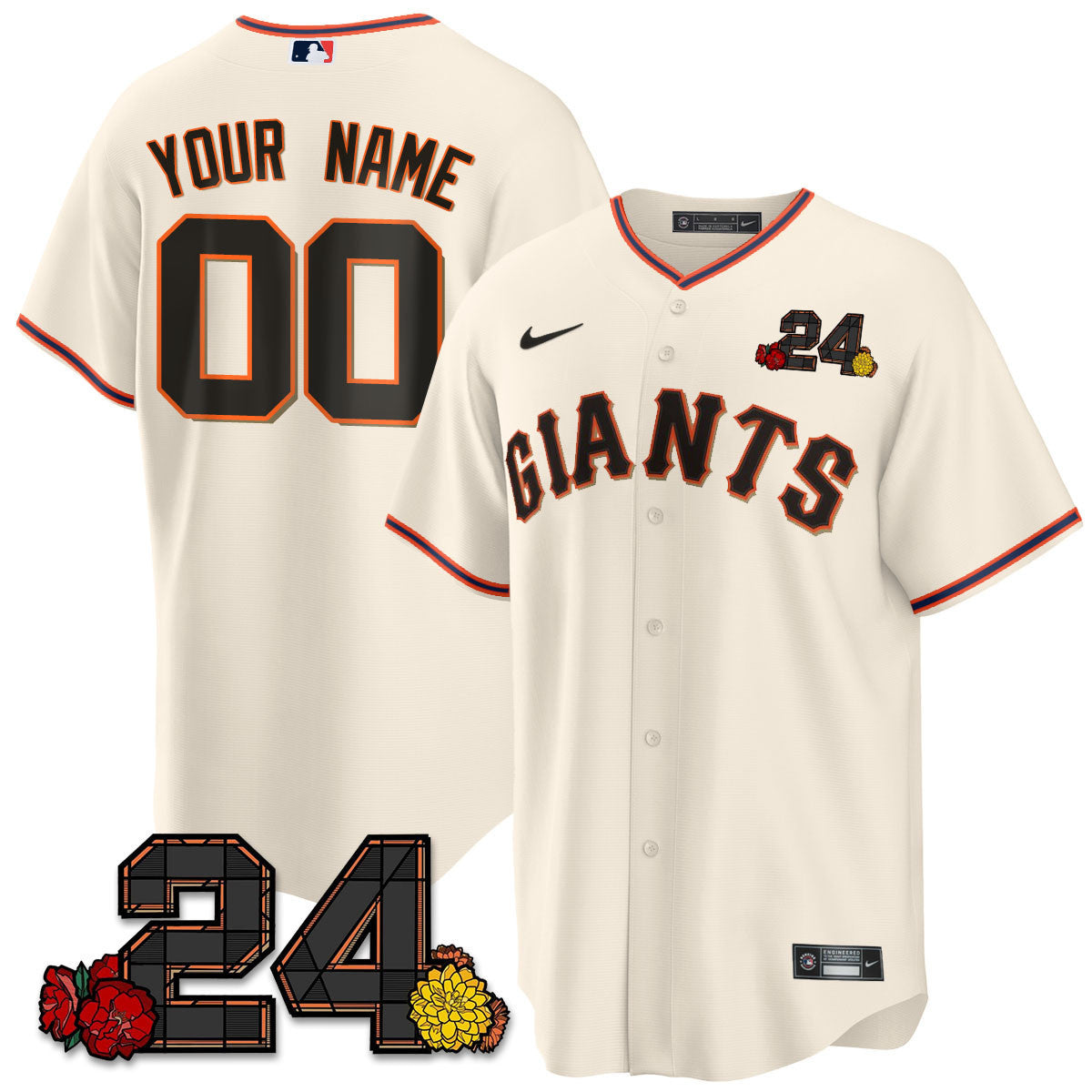 San Francisco 2024 Willie Mays Patch Vapor Premier Limited Custom Jersey V2