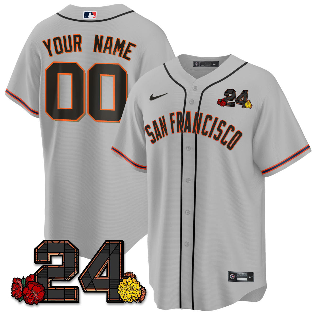 San Francisco 2024 Willie Mays Patch Vapor Premier Limited Custom Jersey V2