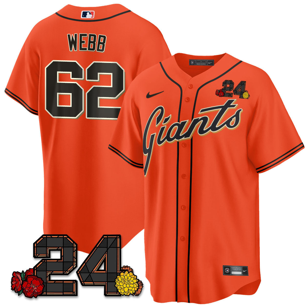 Men’s San Francisco 2024 Willie Mays Patch Vapor Premier Limited Jersey V2
